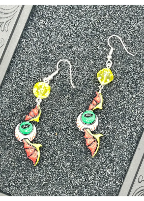 Tattoo Love Flying Eyeball Earrings sold by Modcloth
