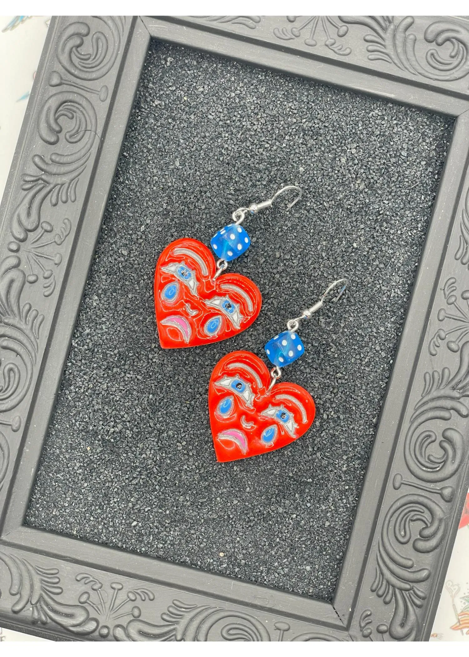Tattoo Love Crying Heart Earrings sold by Modcloth product image thumbnail 2