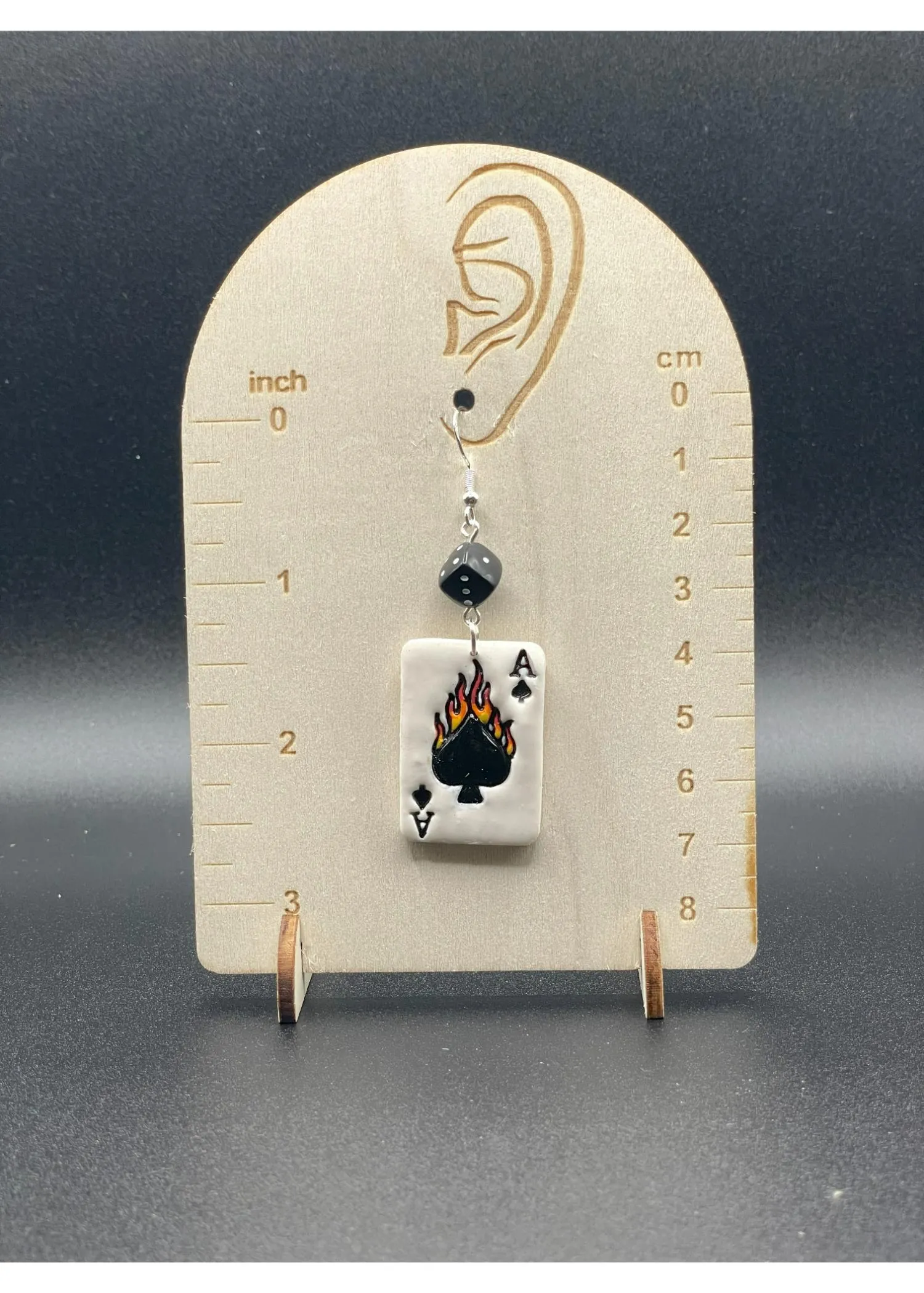 Tattoo Love Ace of Spades Earrings sold by Modcloth product image thumbnail 2