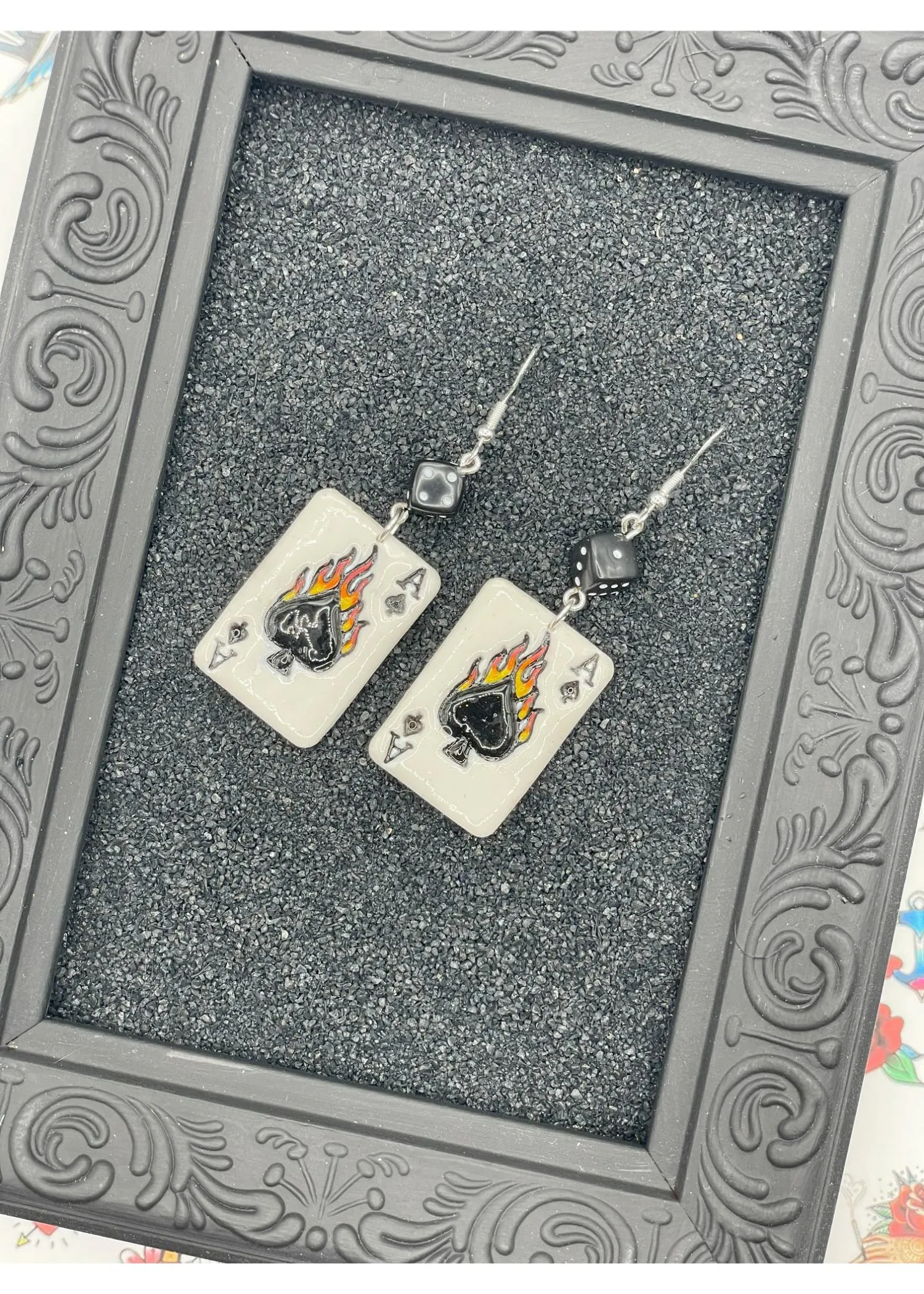 Tattoo Love Ace of Spades Earrings sold by Modcloth product image thumbnail 3