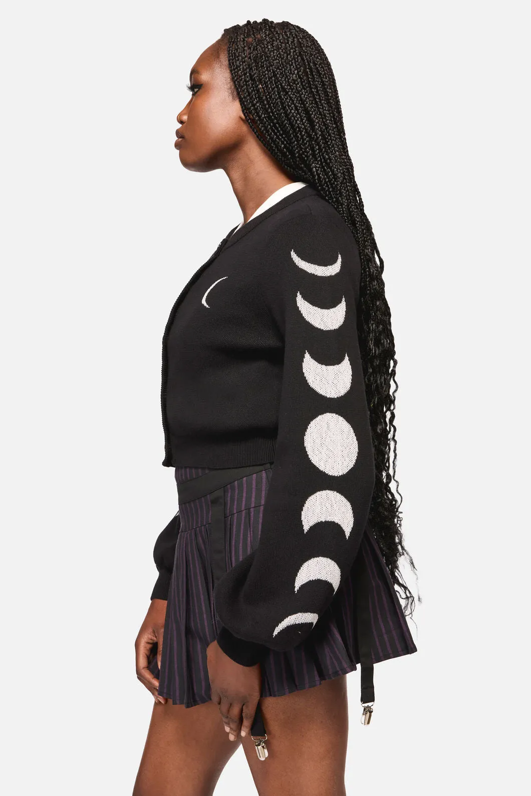Moon Phase Goth Cardigan sold by Modcloth product image thumbnail 2