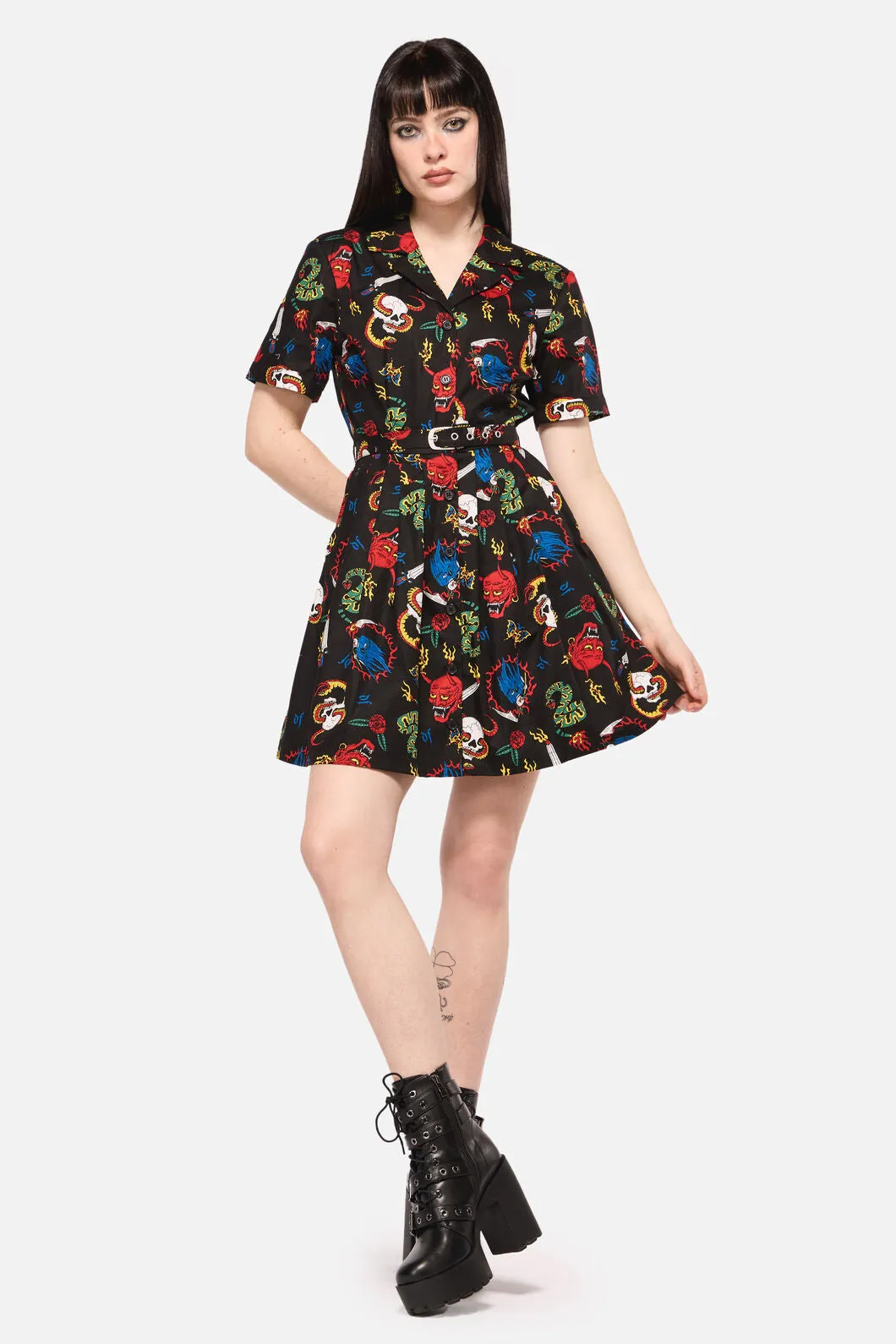 Dangerous Grunge Print Dress sold by Modcloth product image thumbnail 3
