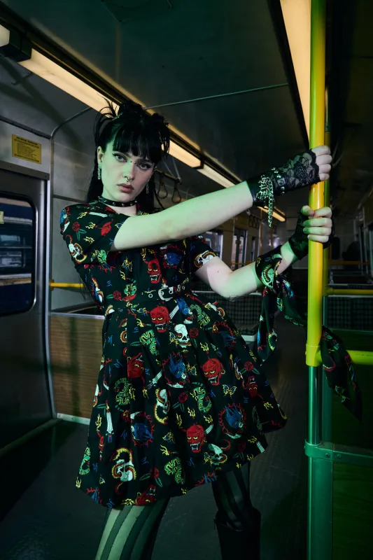 Dangerous Grunge Print Dress sold by Modcloth