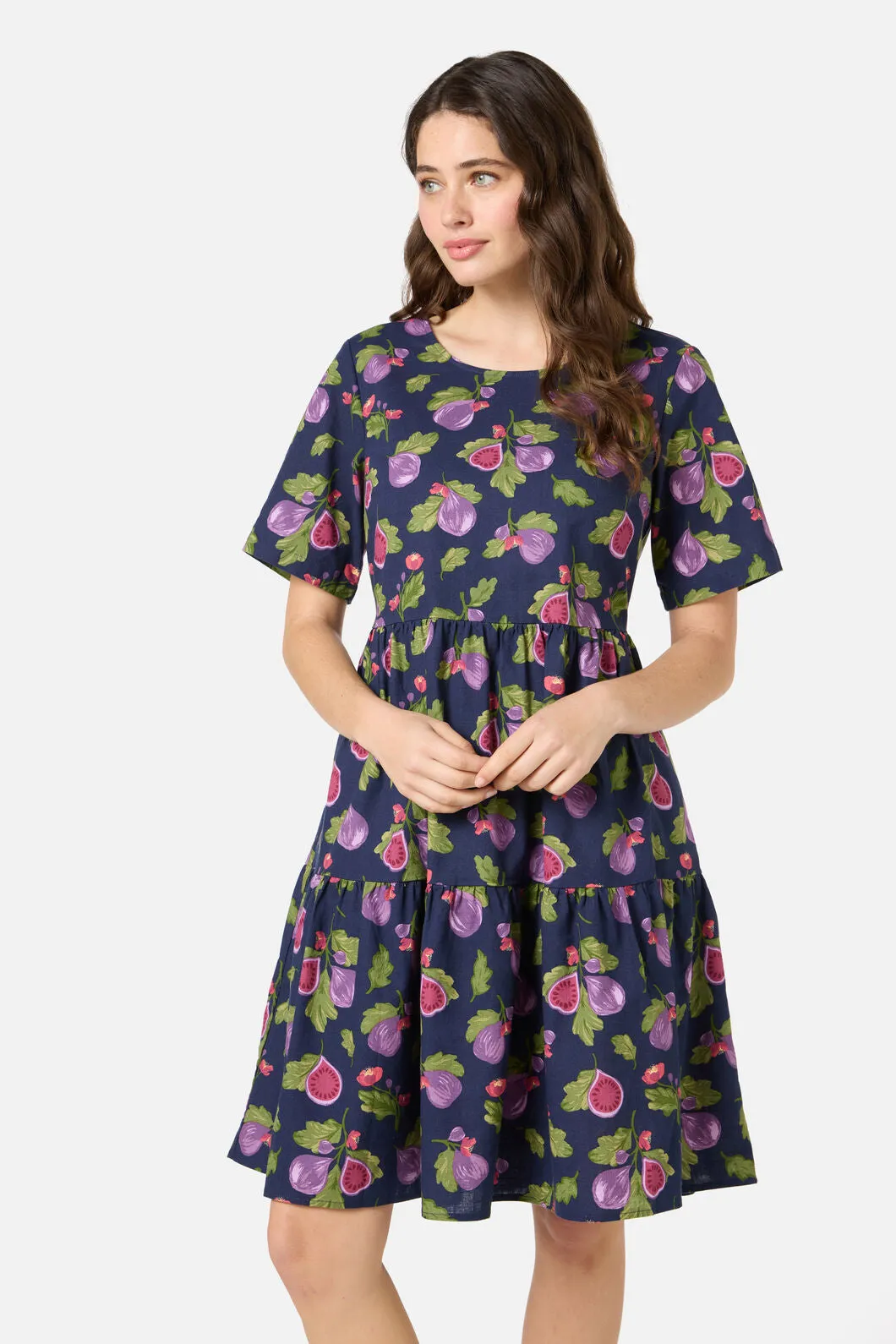 Fig Tiered Cotton Smock Dress sold by Modcloth product image thumbnail 2