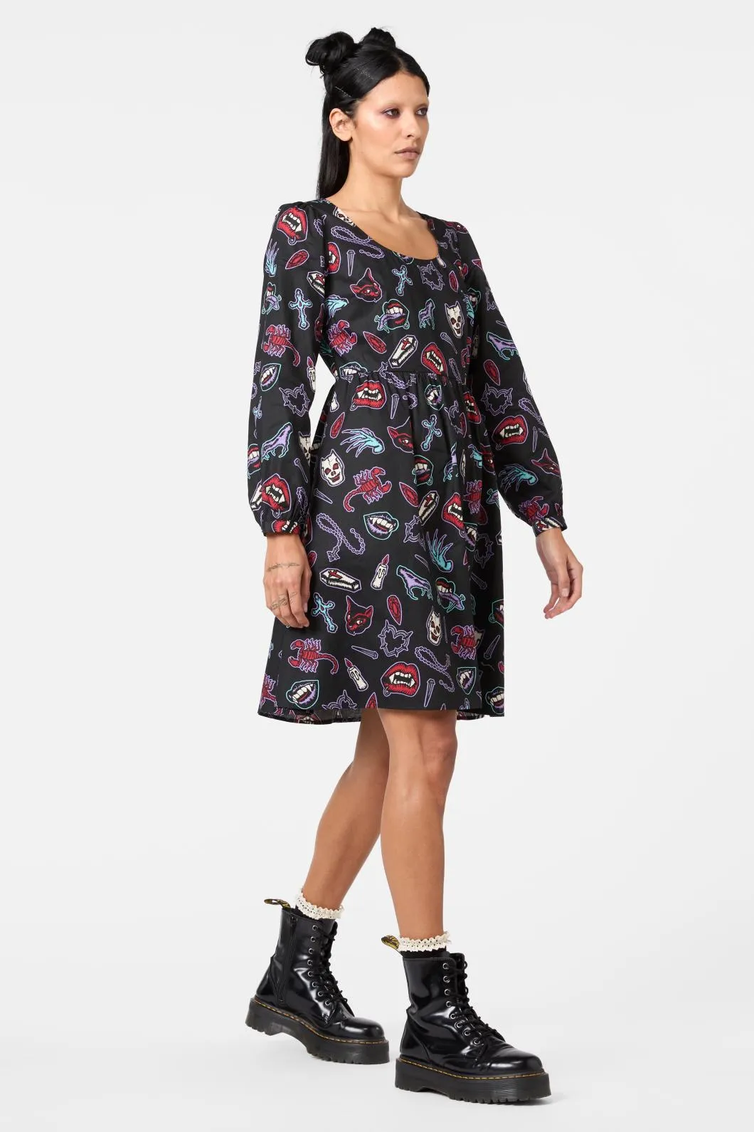 Sucked In Gothic Dress sold by Modcloth product image thumbnail 3