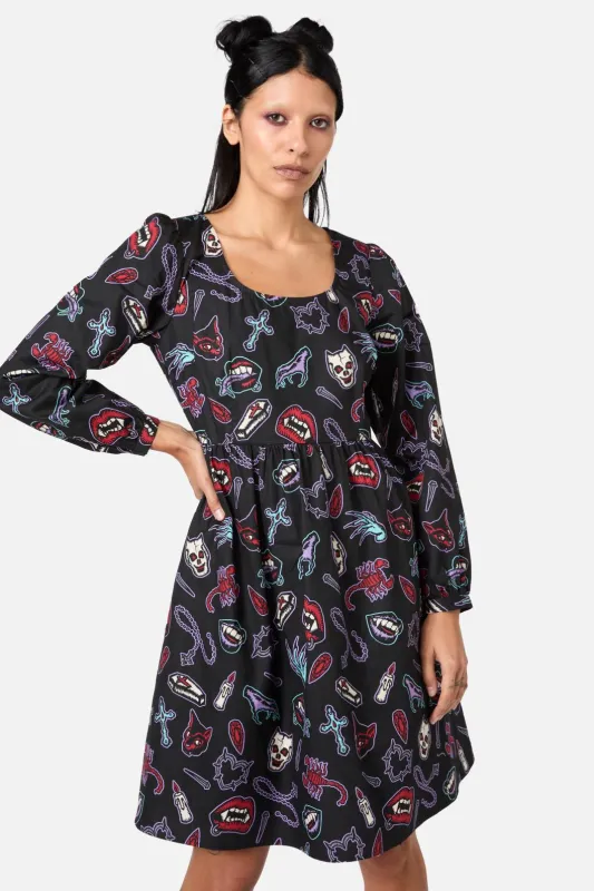 Sucked In Gothic Dress sold by Modcloth