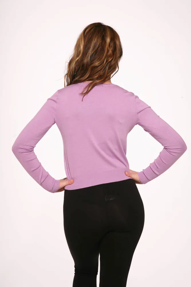 Purple V-Neck Cardigan sold by Modcloth product image thumbnail 3