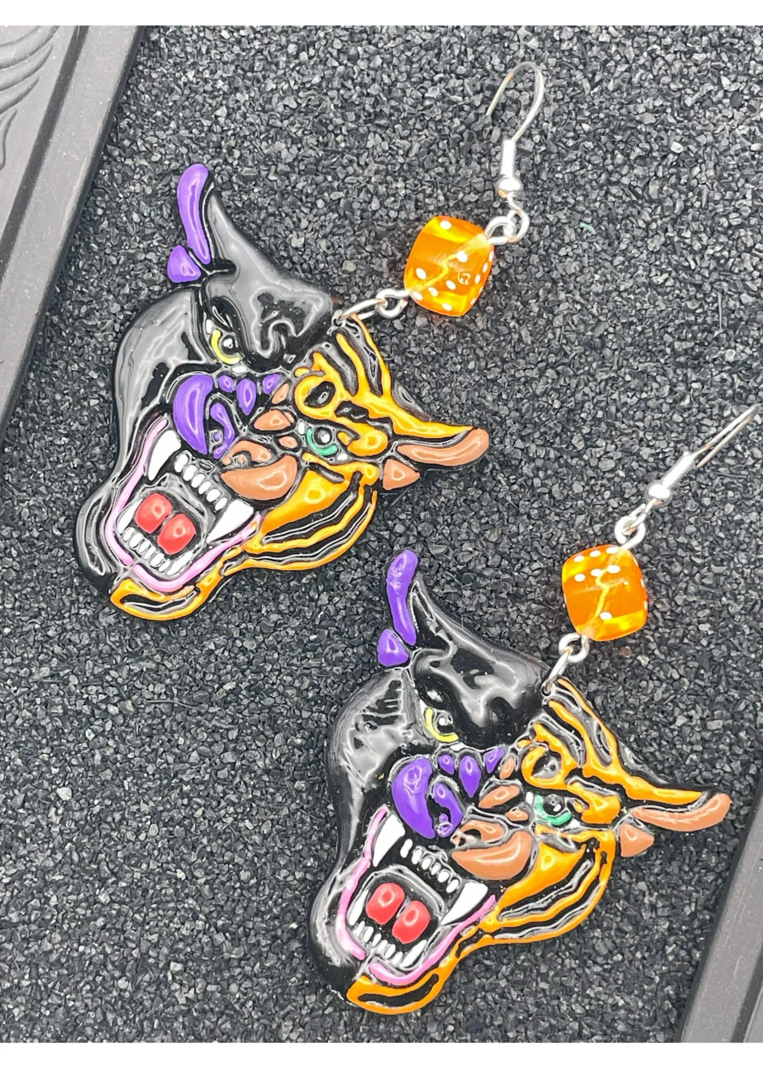 Tattoo Love Panther Tiger Earrings sold by Modcloth product image thumbnail 2