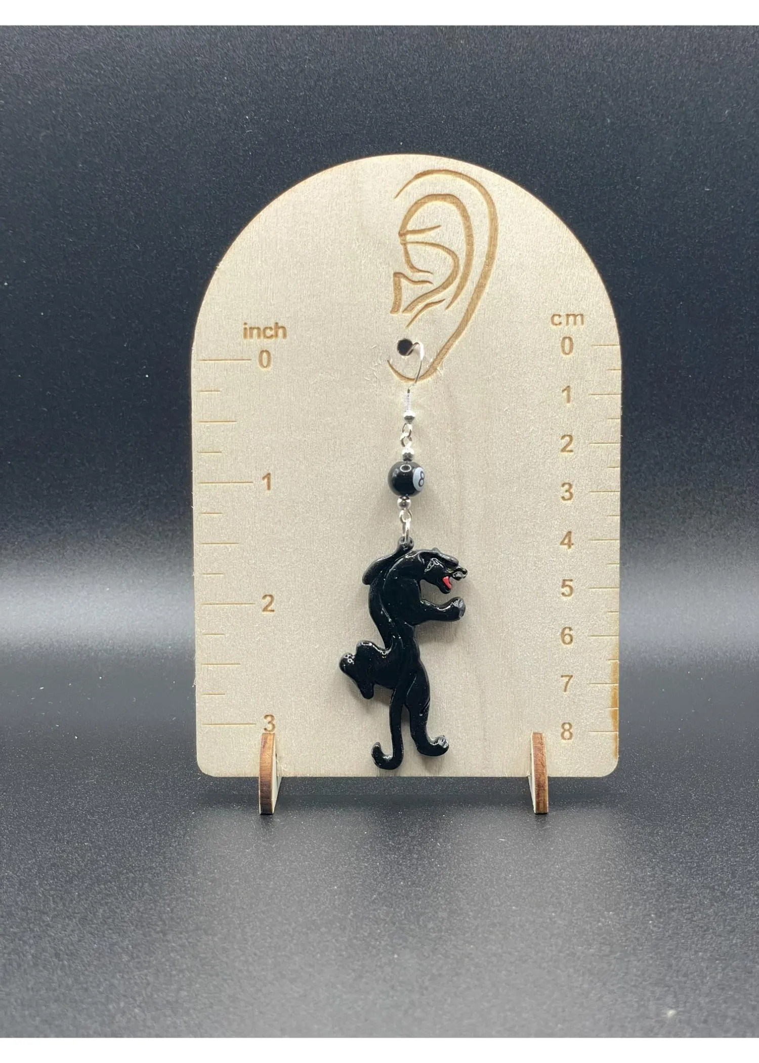 Tattoo Love Crawling Panther Earrings sold by Modcloth product image thumbnail 2