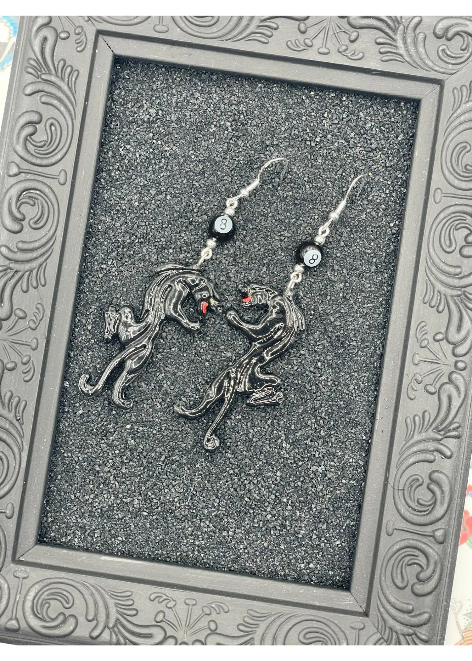 Tattoo Love Crawling Panther Earrings sold by Modcloth product image thumbnail 3