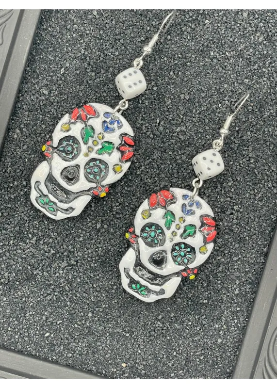 Tattoo Love Sugar Skull Earrings sold by Modcloth