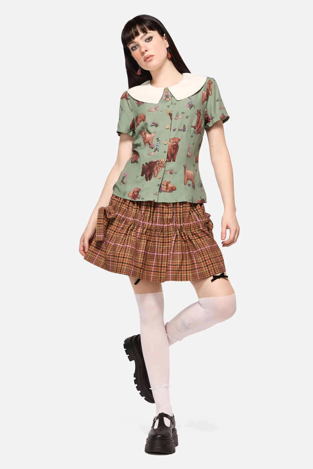 Highland Fling Blouse sold by Modcloth product image thumbnail 4