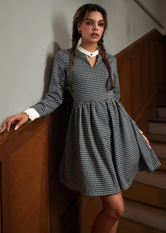 Houndstooth and Nail Dress sold by Modcloth