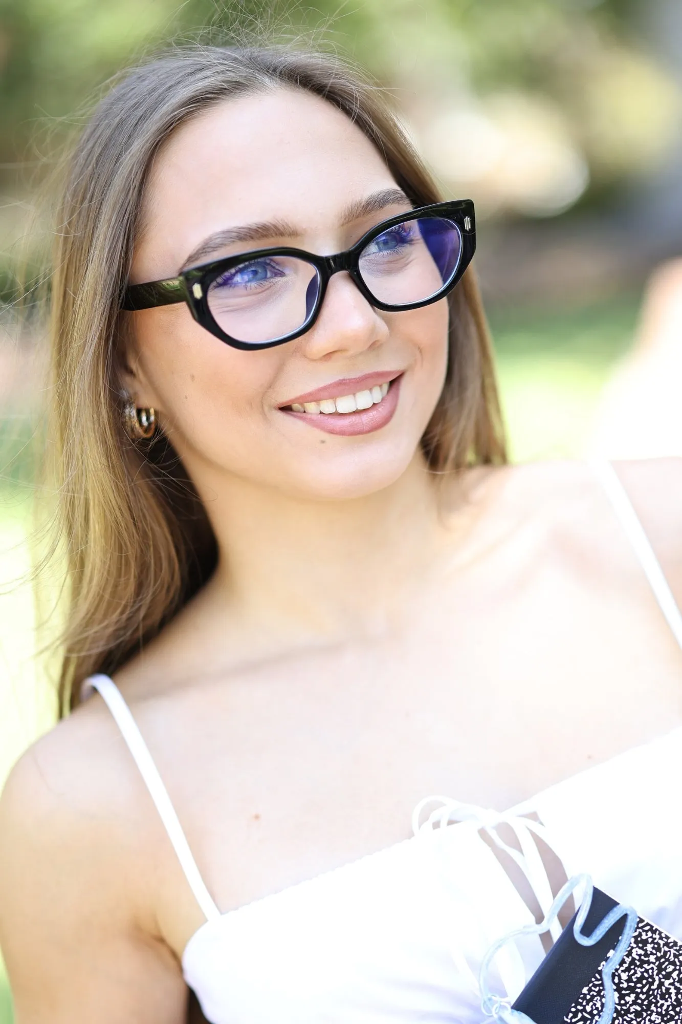 Eyes Up Front Blue Light Glasses sold by Modcloth product image thumbnail 2