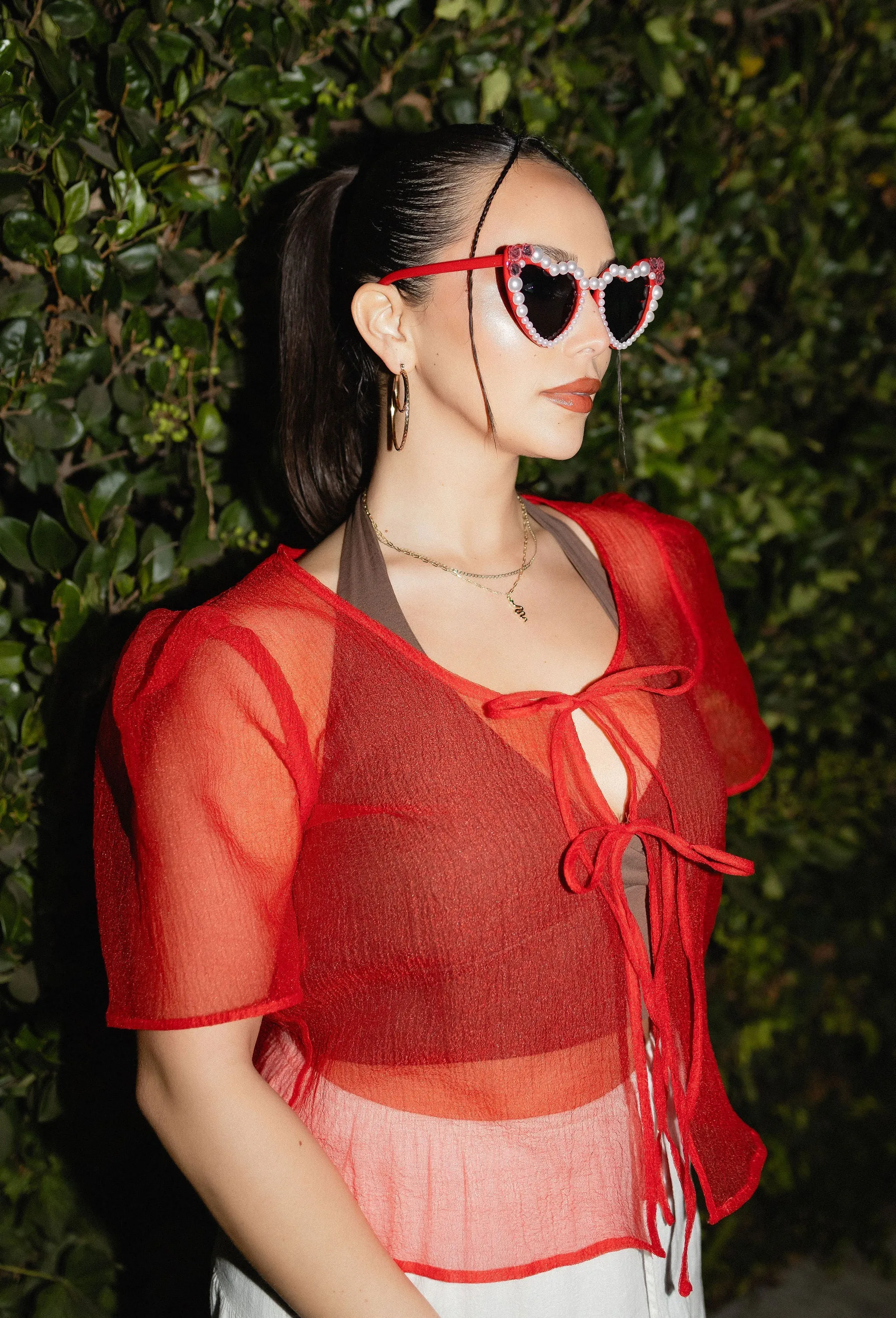 ROSE Heart Sunglasses sold by Modcloth product image thumbnail 4