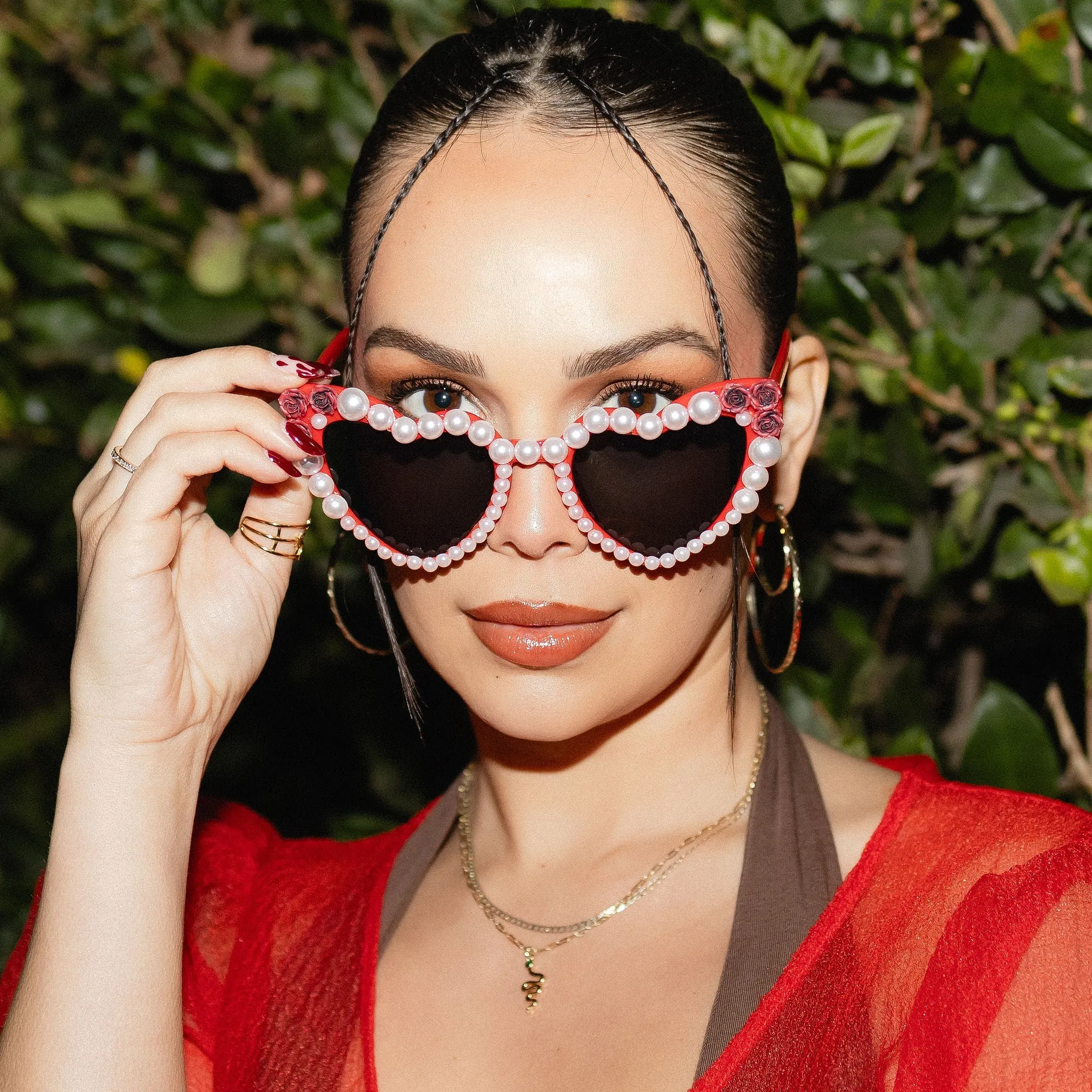 ROSE Heart Sunglasses sold by Modcloth product image thumbnail 5