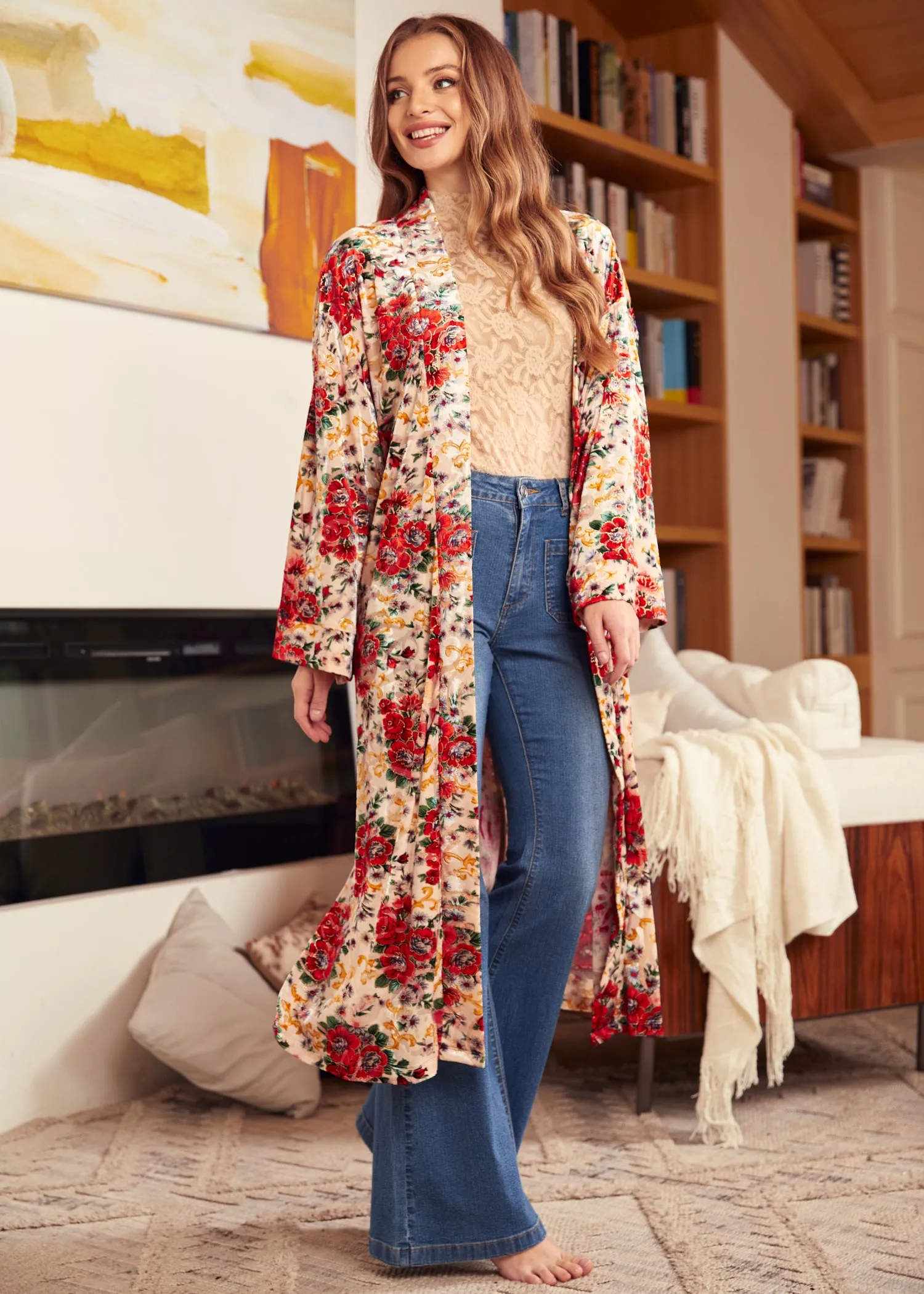Old School Opulence Kimono sold by Modcloth product image thumbnail 5