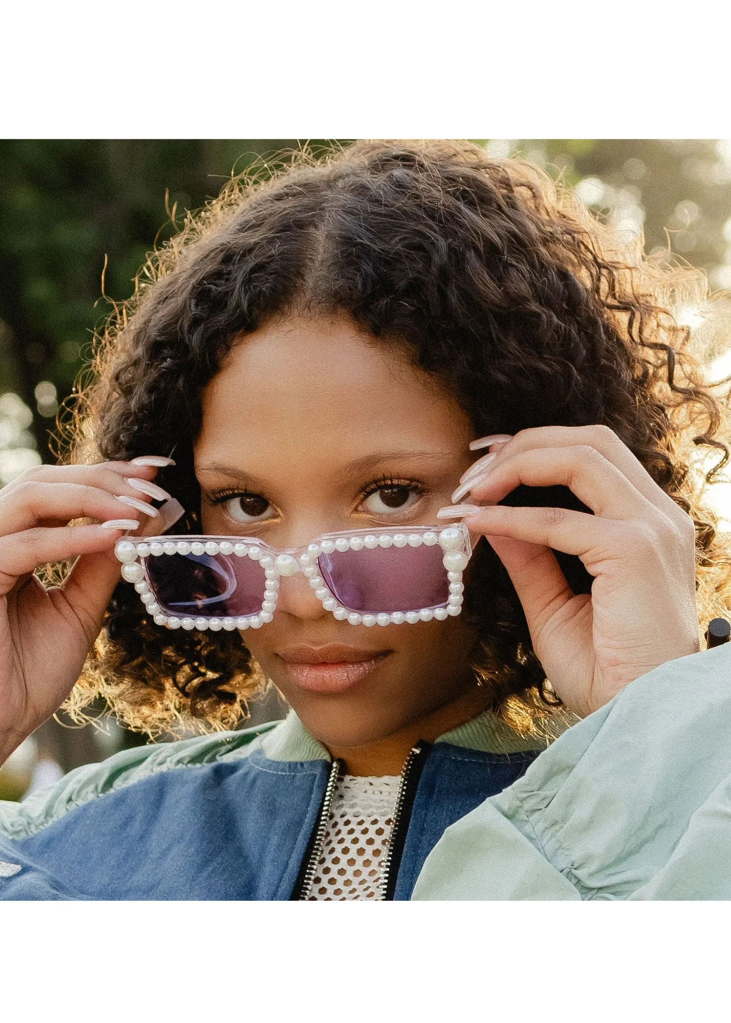 LILLY Pearl Sunglasses sold by Modcloth