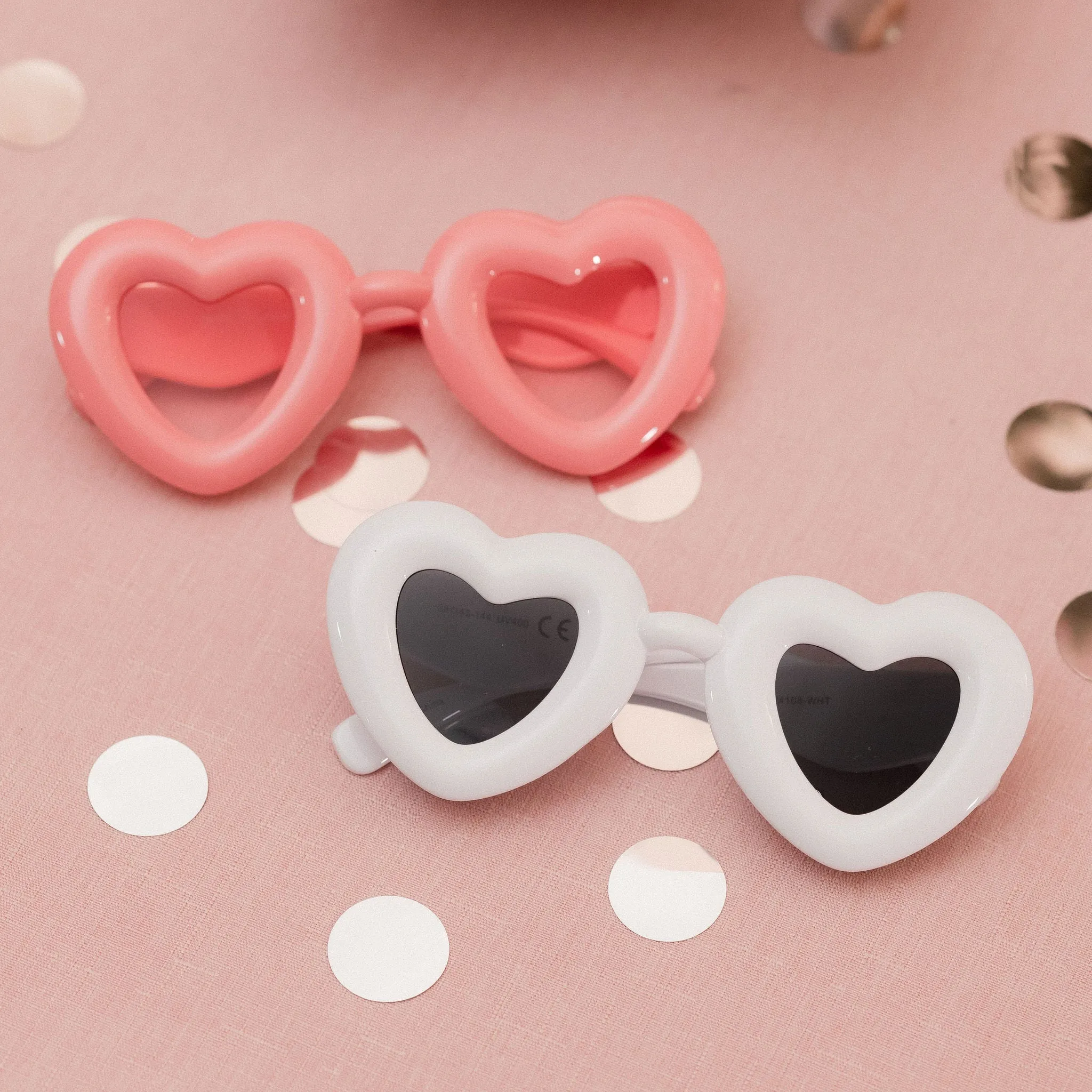 LOVE BUBBLES Sunglasses - Pink or White sold by Modcloth product image thumbnail 2