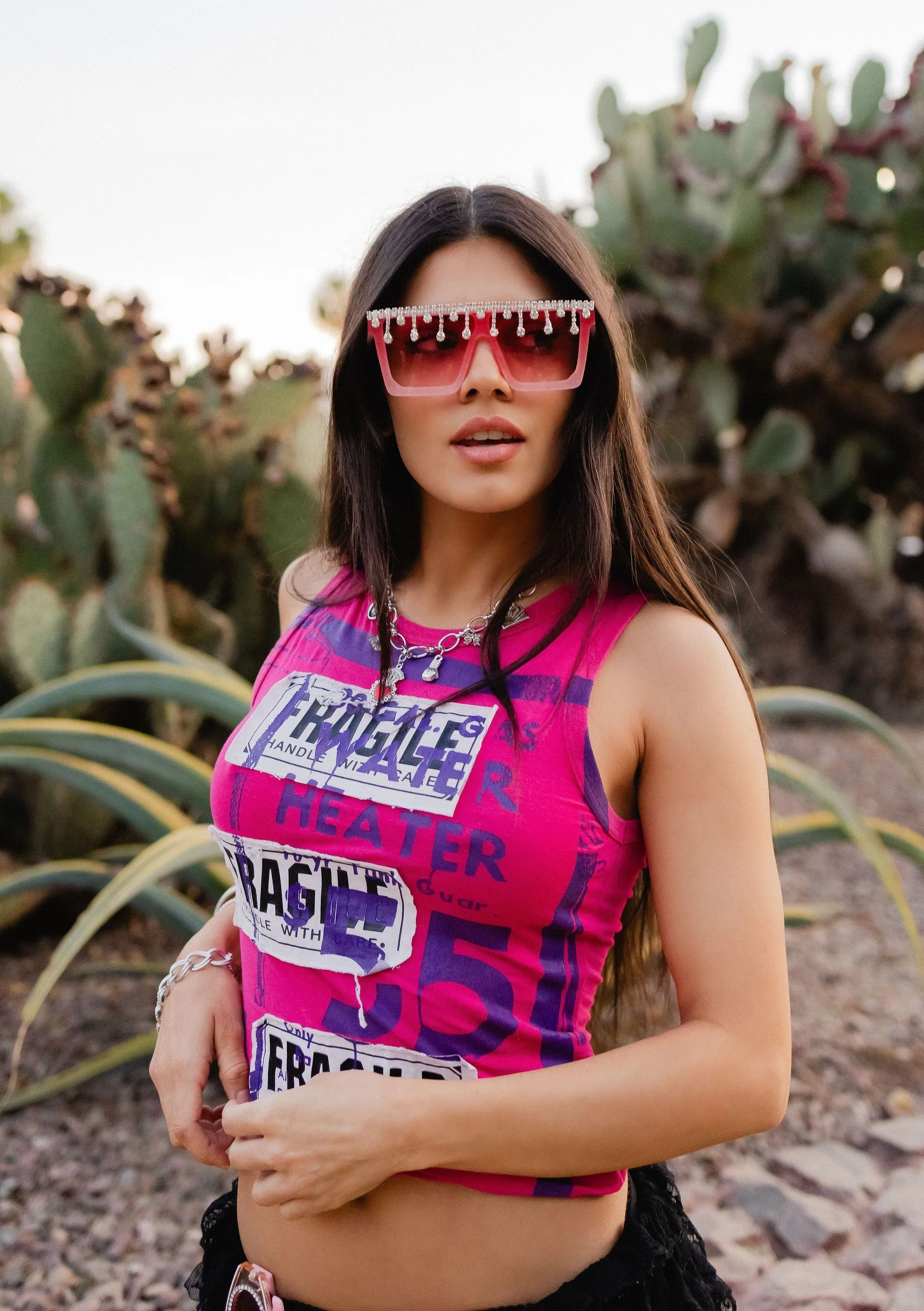 LOLA Rhinestone Sunglasses sold by Modcloth product image thumbnail 4