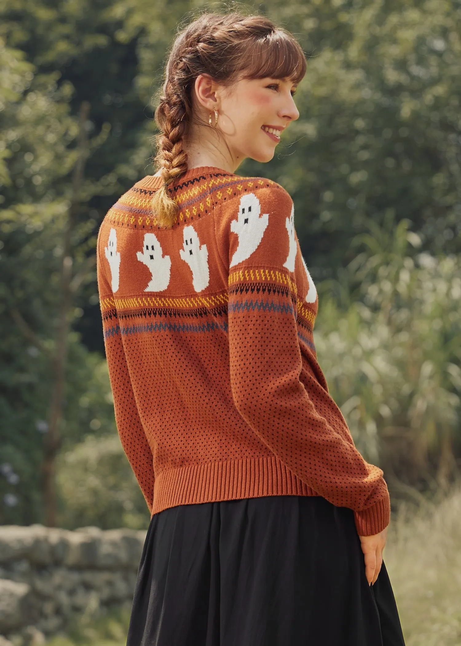 You've Been Ghosted Fair Isle Cardigan sold by Modcloth product image thumbnail 3