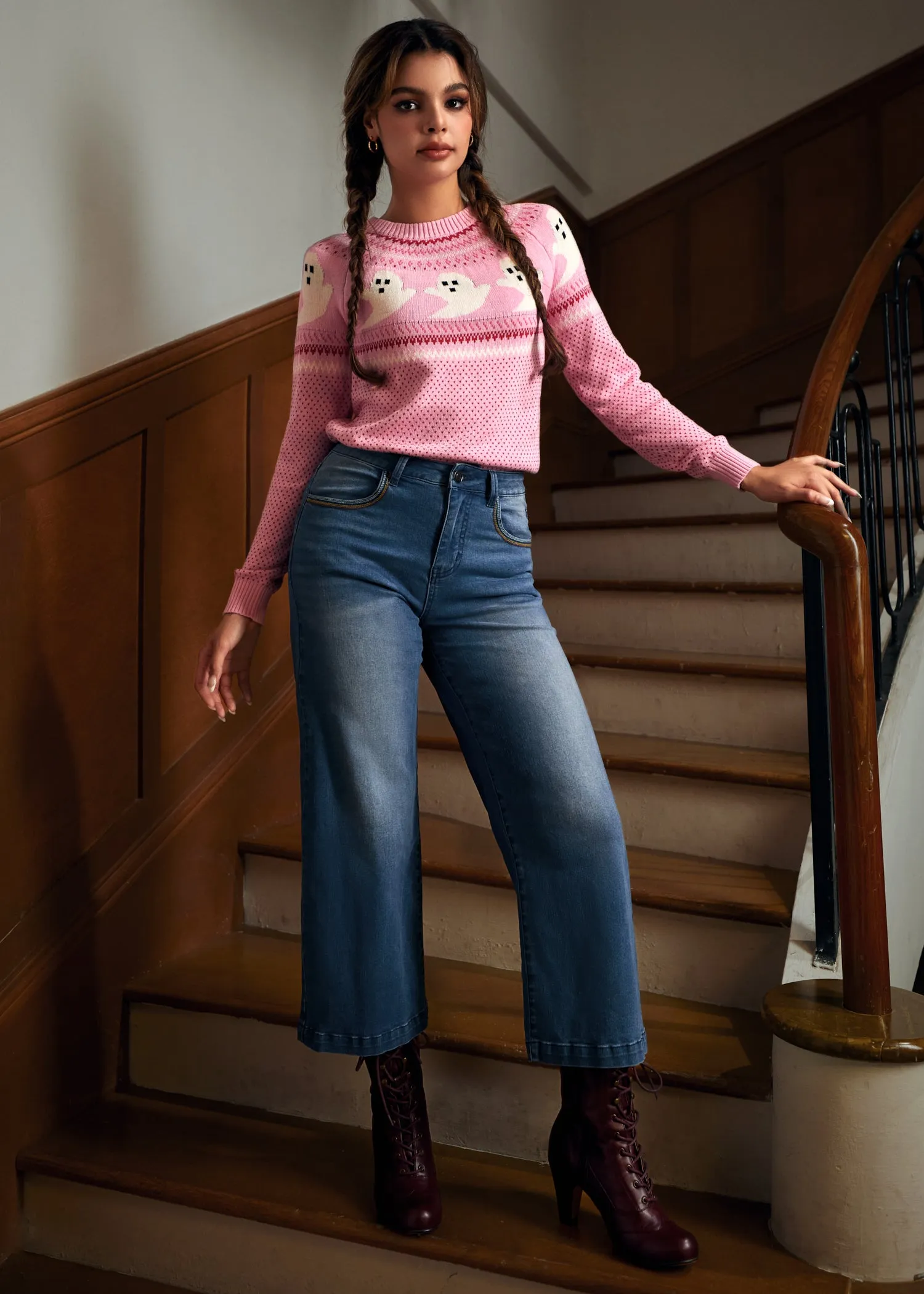 You've Been Ghosted Fair Isle Sweater sold by Modcloth product image thumbnail 4