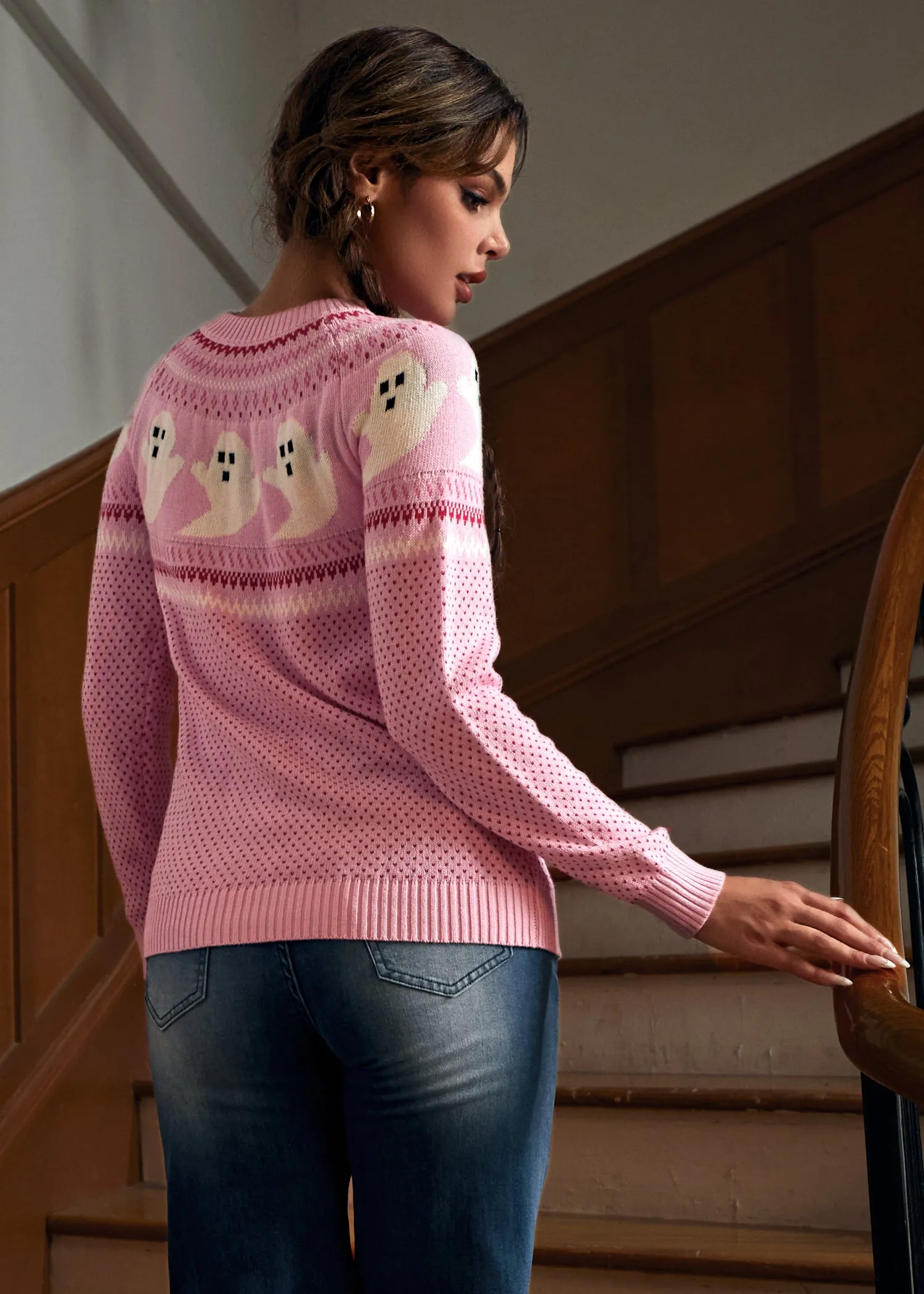 You've Been Ghosted Fair Isle Sweater sold by Modcloth product image thumbnail 5