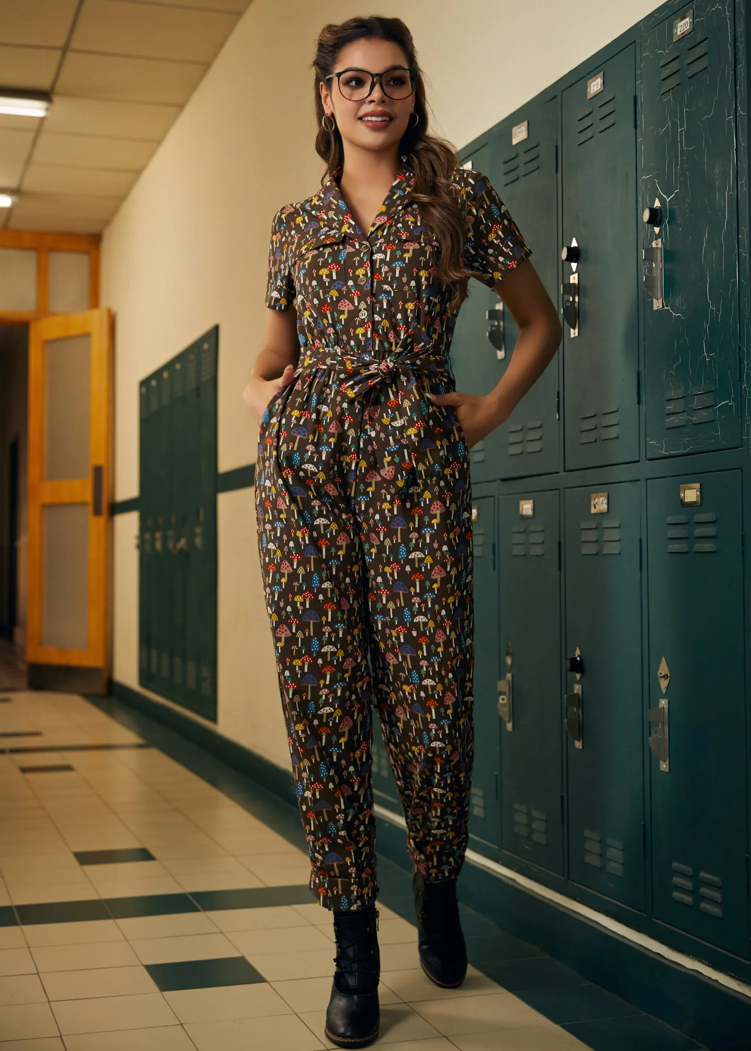 Mushroom About Town Jumpsuit sold by Modcloth
