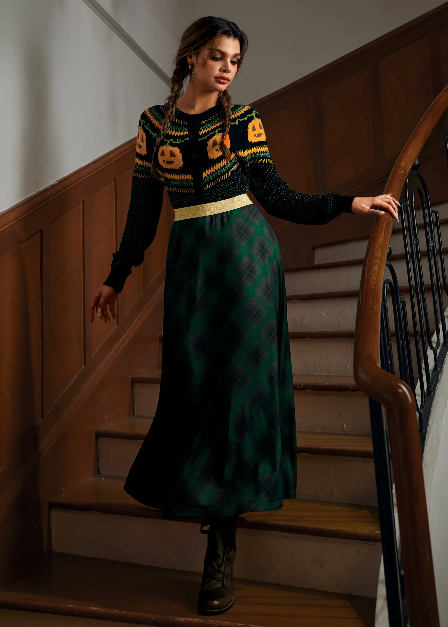 Golden Whispers Maxi Skirt sold by Modcloth product image thumbnail 3