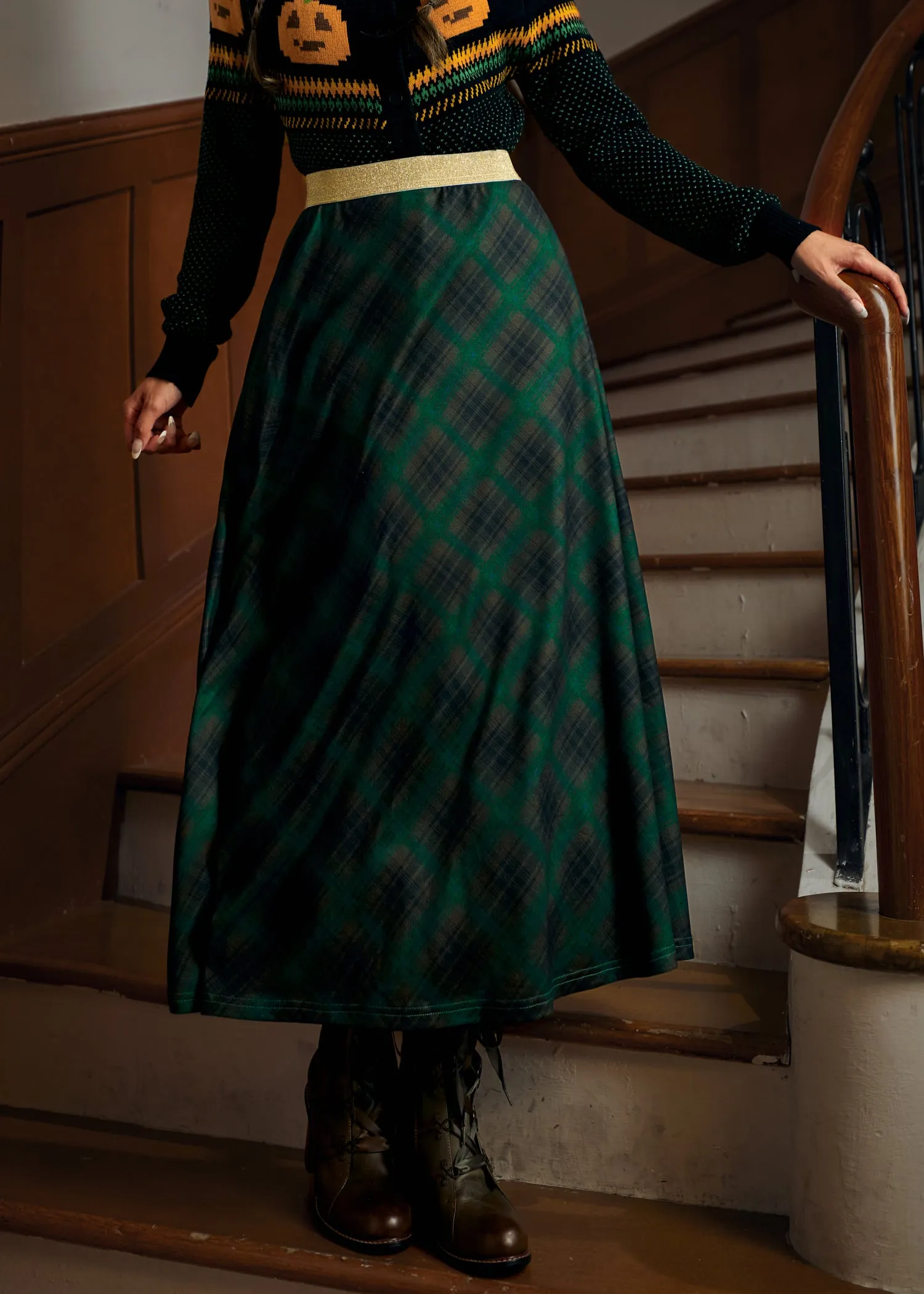 Golden Whispers Maxi Skirt sold by Modcloth product image thumbnail 4