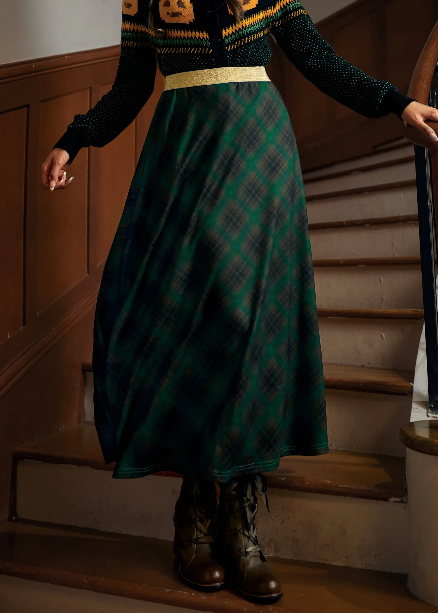 Golden Whispers Maxi Skirt sold by Modcloth product image thumbnail 5