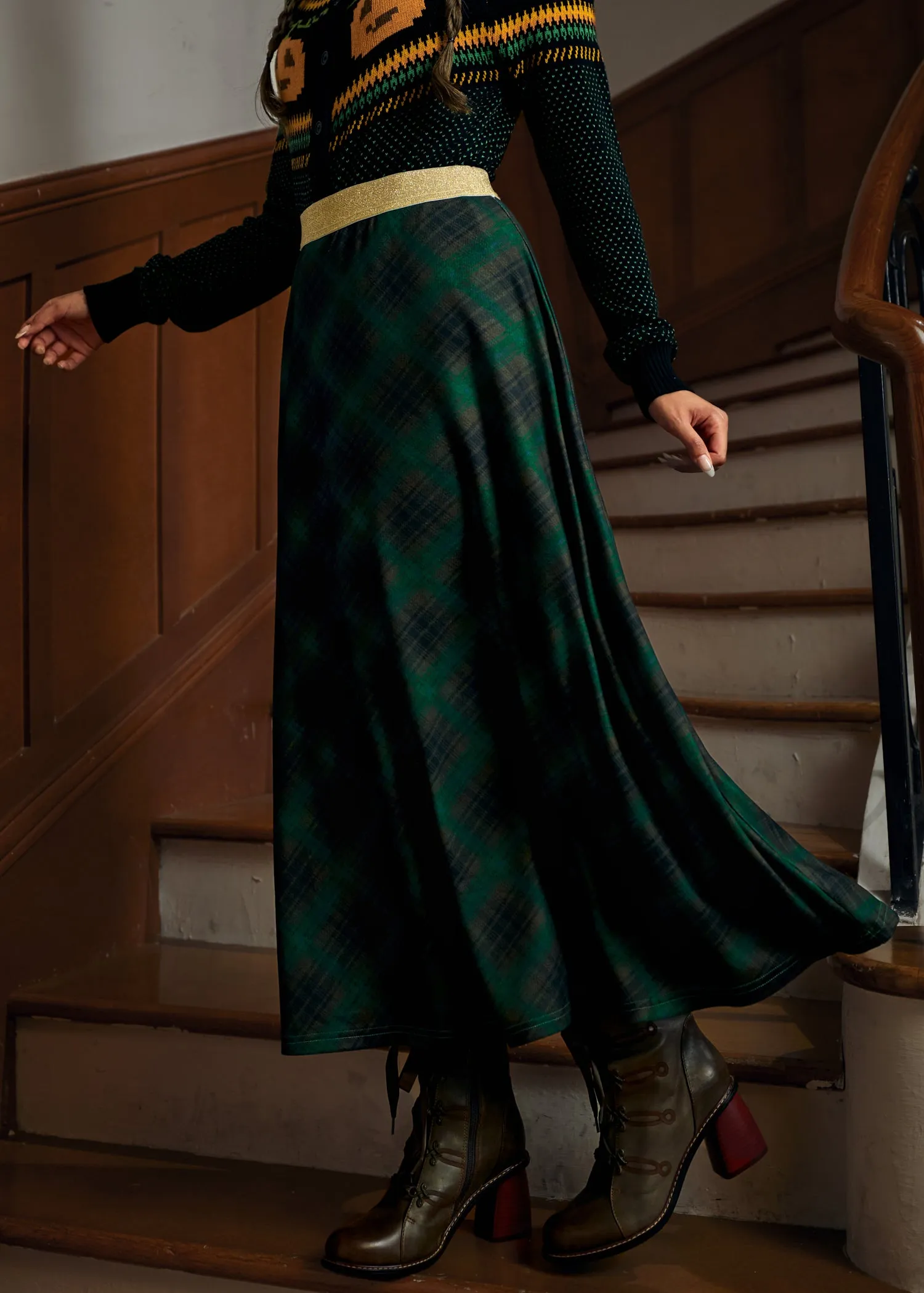 Golden Whispers Maxi Skirt sold by Modcloth product image thumbnail 2