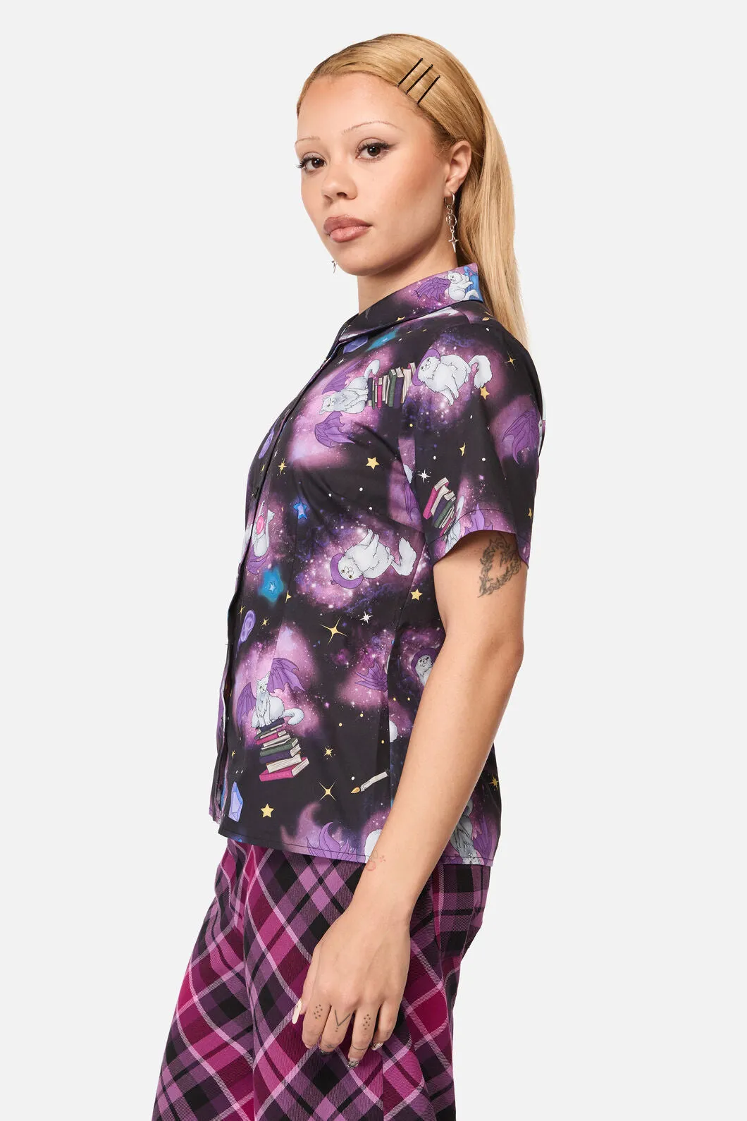 Witches Familiar Short Sleeve Blouse sold by Modcloth product image thumbnail 2