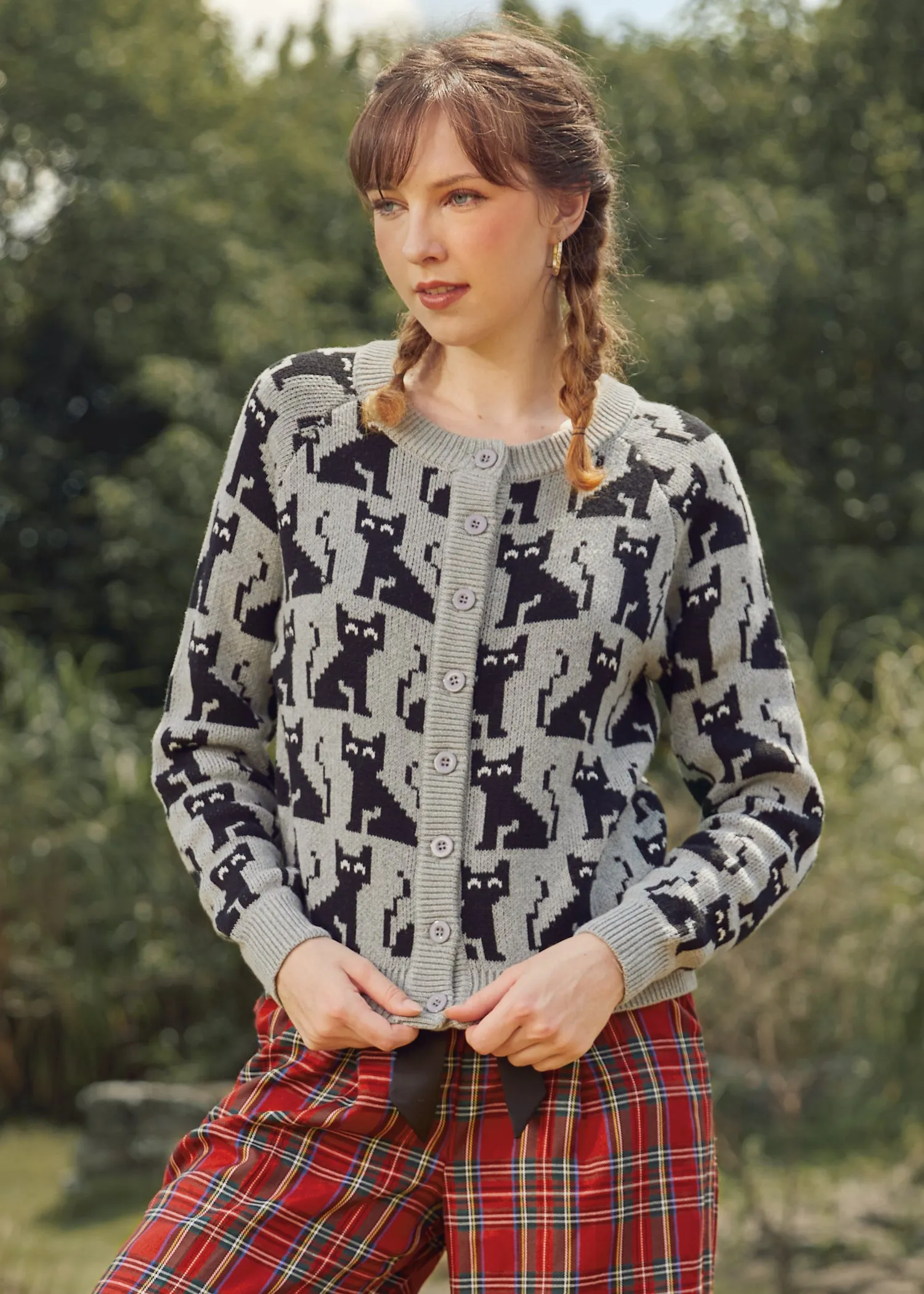 Notes of Nostalgia Crewneck Cardigan sold by Modcloth