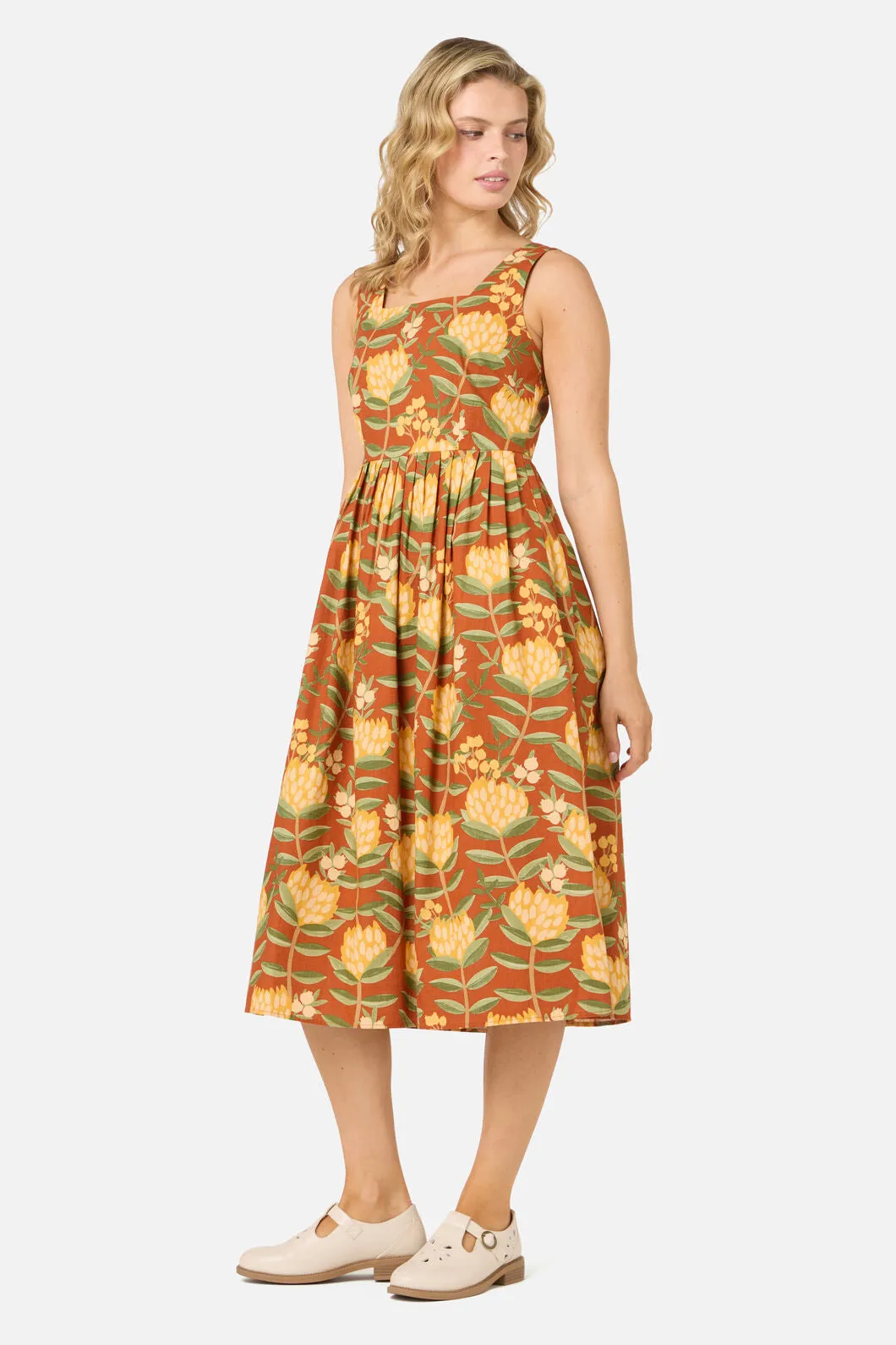 Protea Flower Midi Dress sold by Modcloth product image thumbnail 5