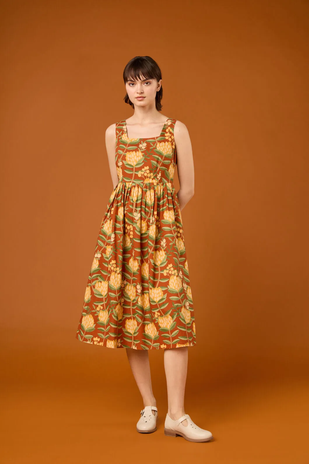 Protea Flower Midi Dress sold by Modcloth product image thumbnail 2