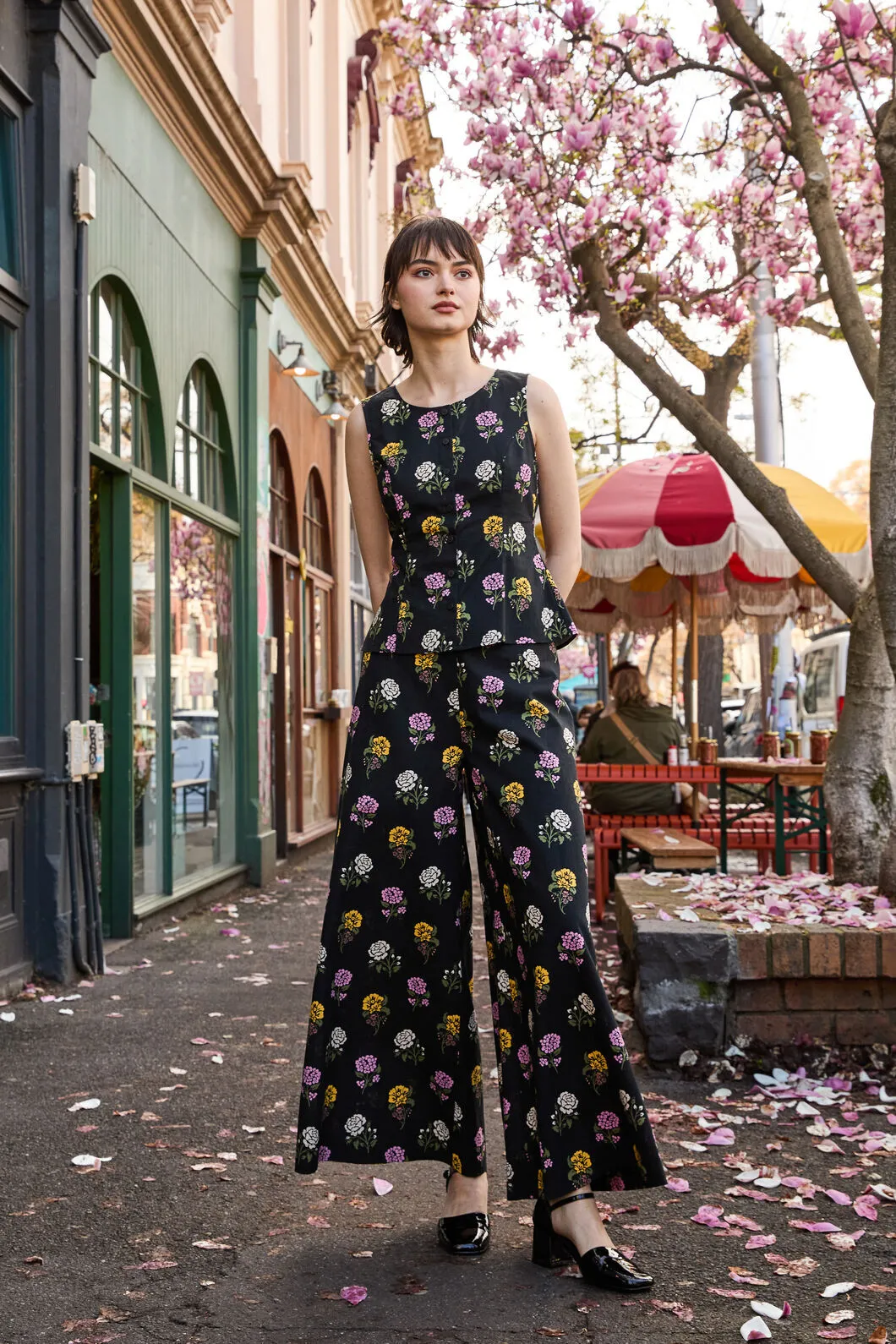 Astrid Rose Wide Leg Pant sold by Modcloth