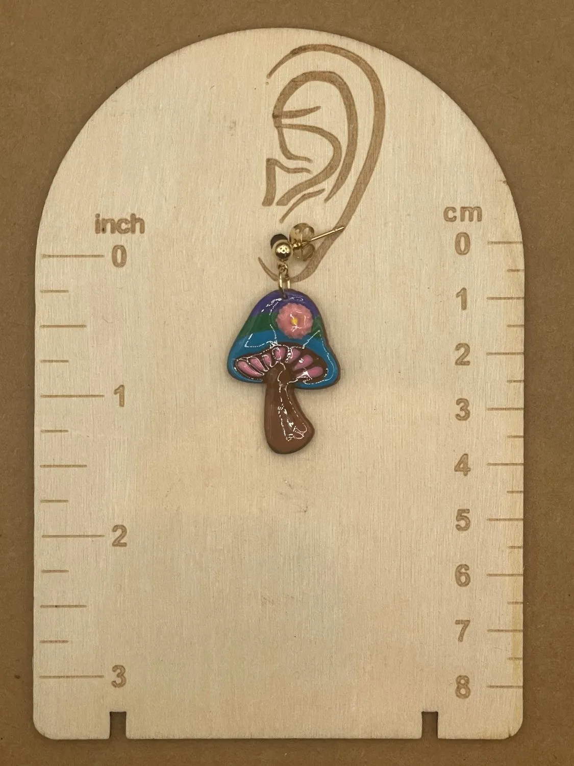 Groovy Mushrooms with Flowers Earrings sold by Modcloth product image thumbnail 2