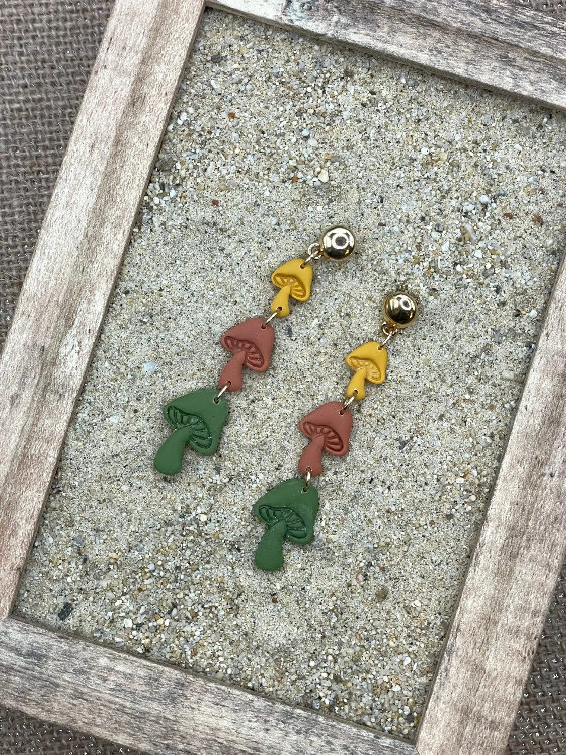 Triple Mushroom Dangle Earrings sold by Modcloth product image thumbnail 3