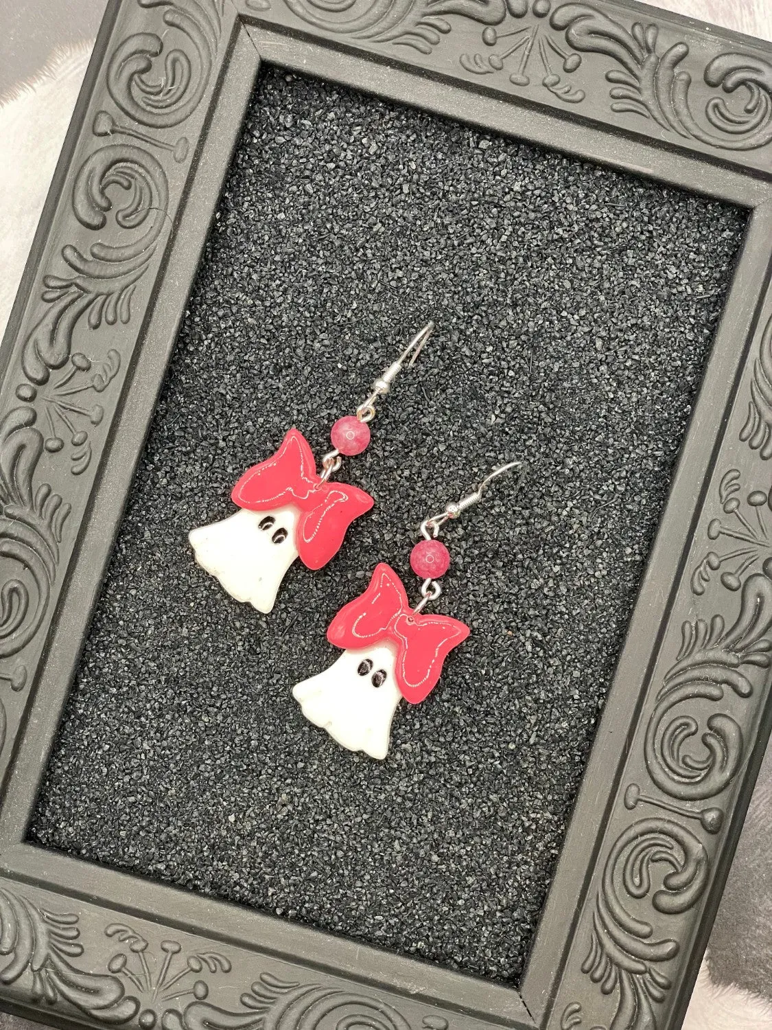 Salem Mini Ghosts with Bows Earrings sold by Modcloth product image thumbnail 3