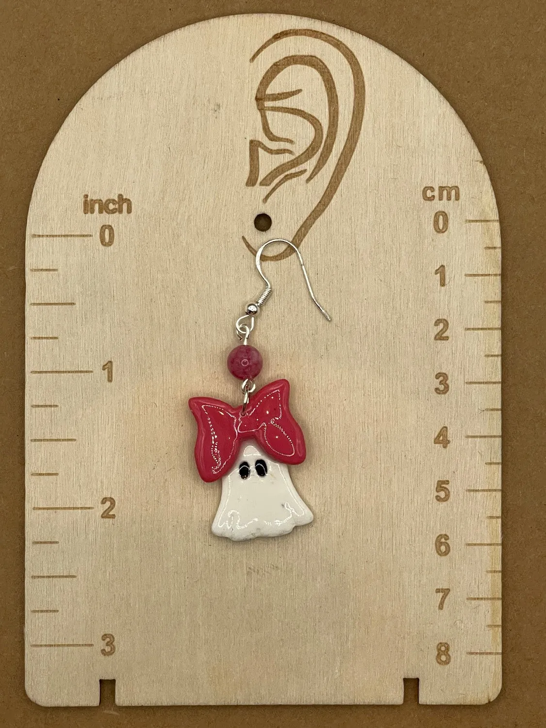 Salem Mini Ghosts with Bows Earrings sold by Modcloth product image thumbnail 2