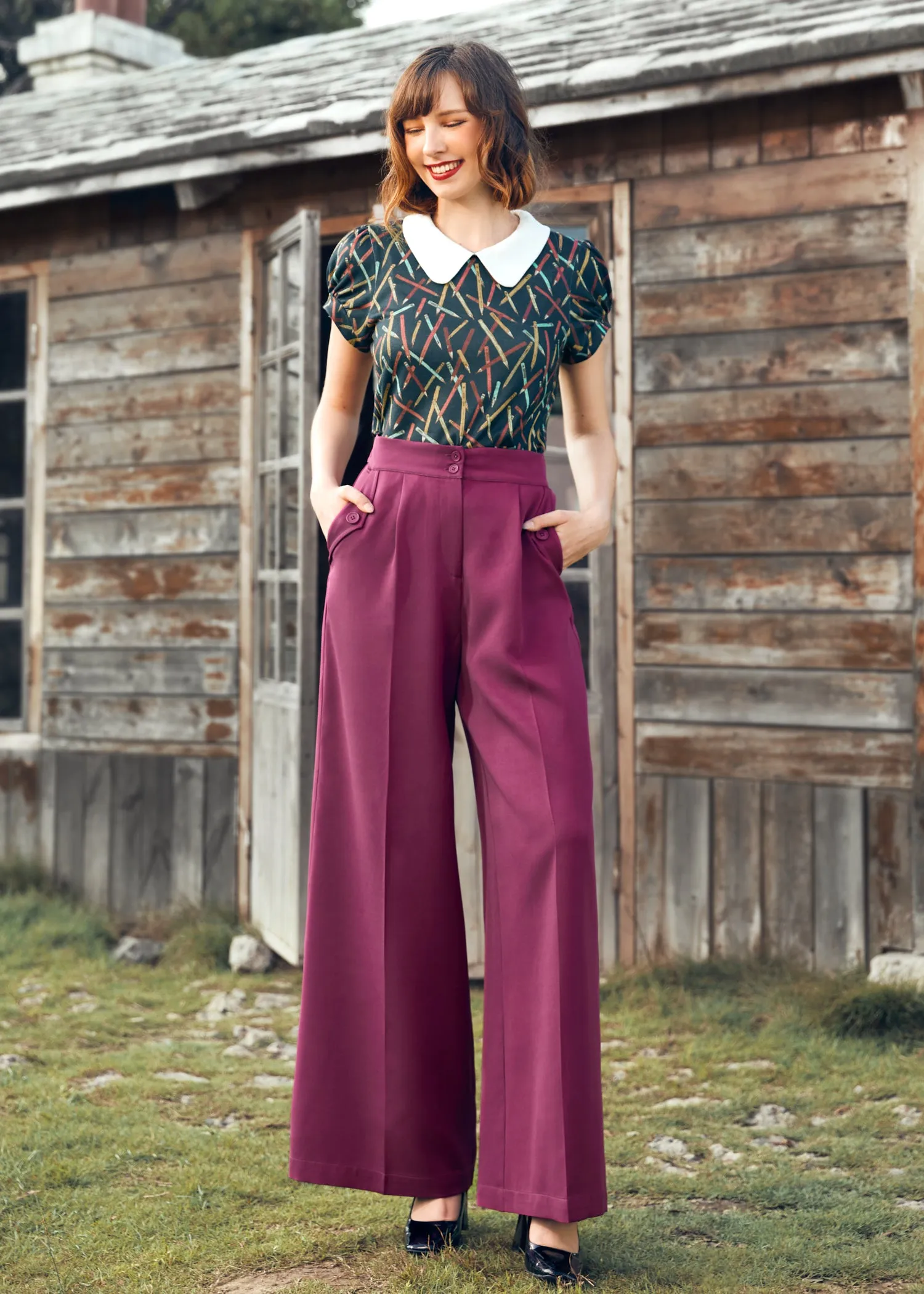 Lazy Afternoon Wide Leg Pants sold by Modcloth product image thumbnail 2