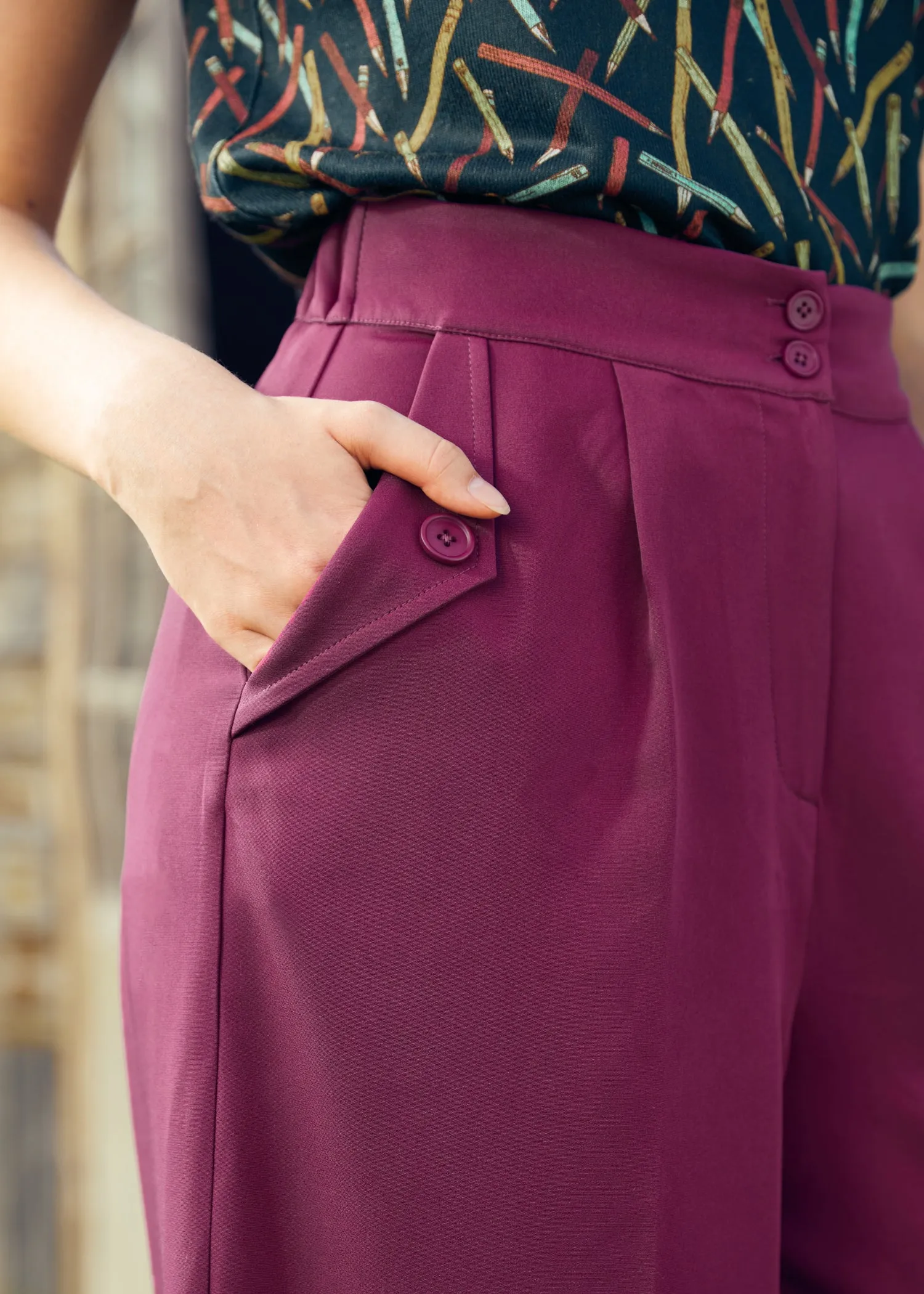 Lazy Afternoon Wide Leg Pants sold by Modcloth product image thumbnail 3