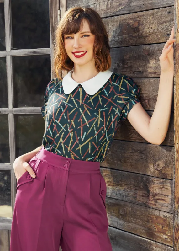 Clever Quill Blouse sold by Modcloth
