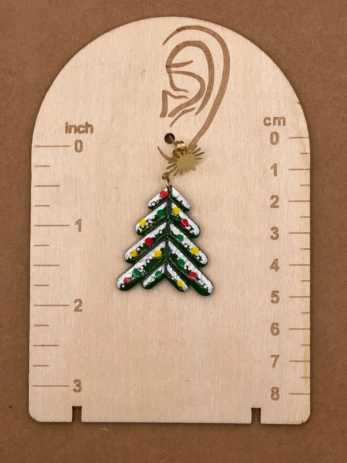 Snowy Christmas Tree Earrings sold by Modcloth product image thumbnail 2
