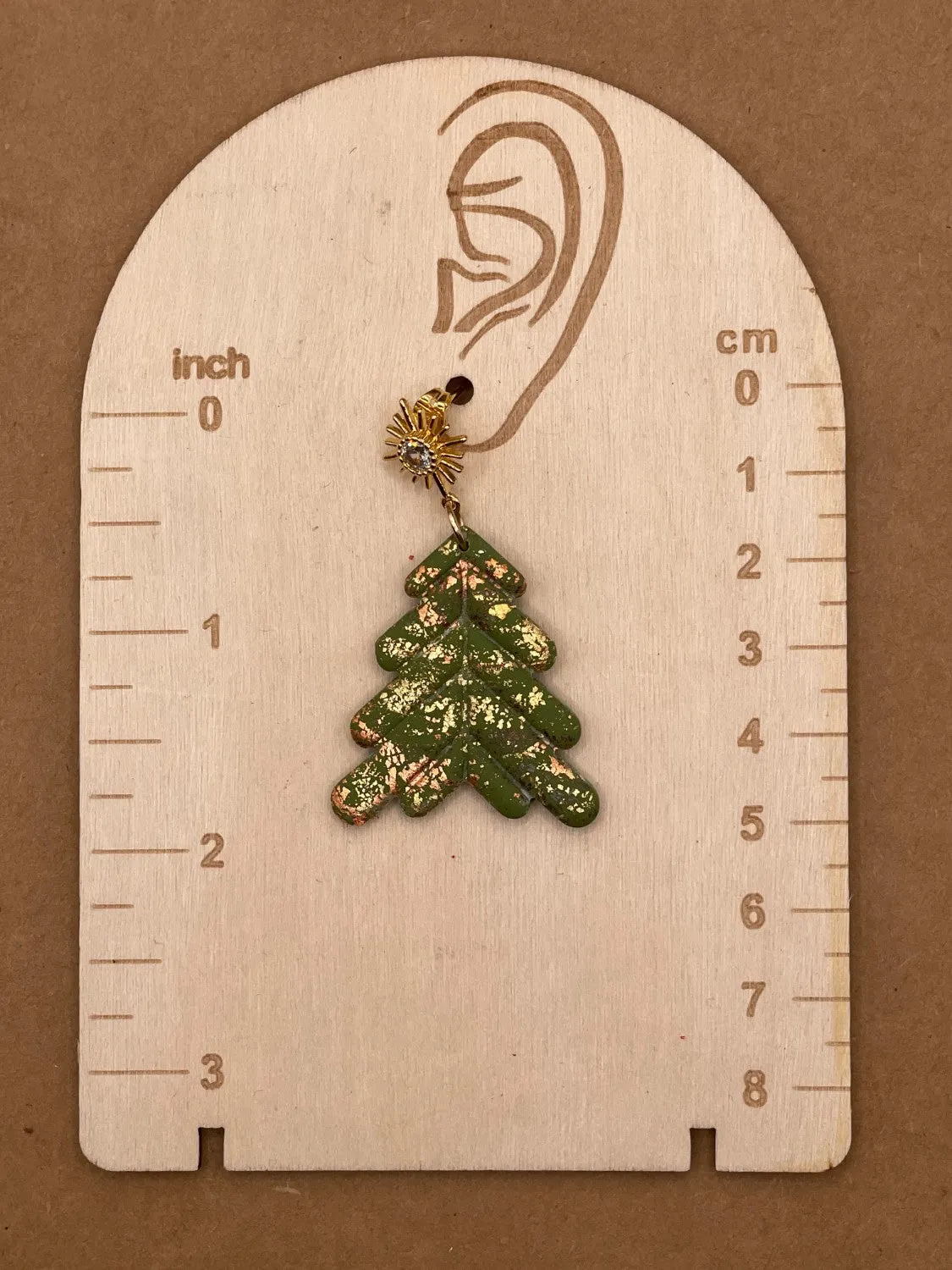 Rhinestone Shimmer Tree Earrings sold by Modcloth product image thumbnail 2