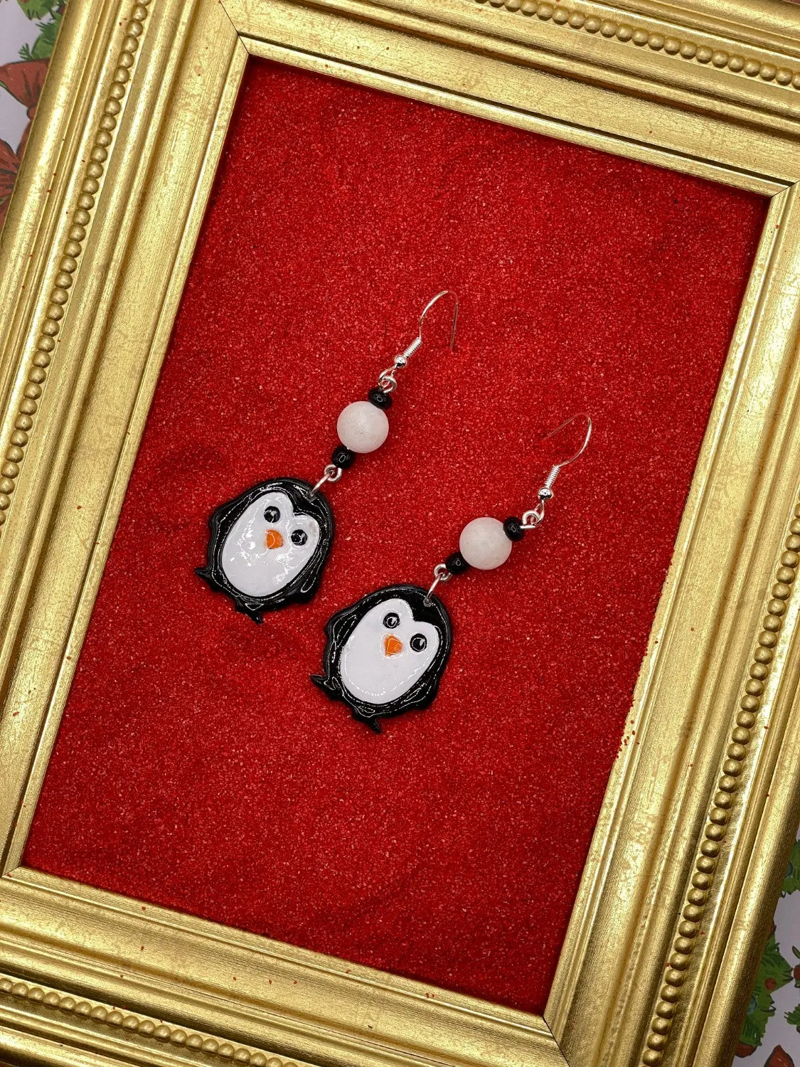 Cutie Little Penguin Earrings sold by Modcloth product image thumbnail 3