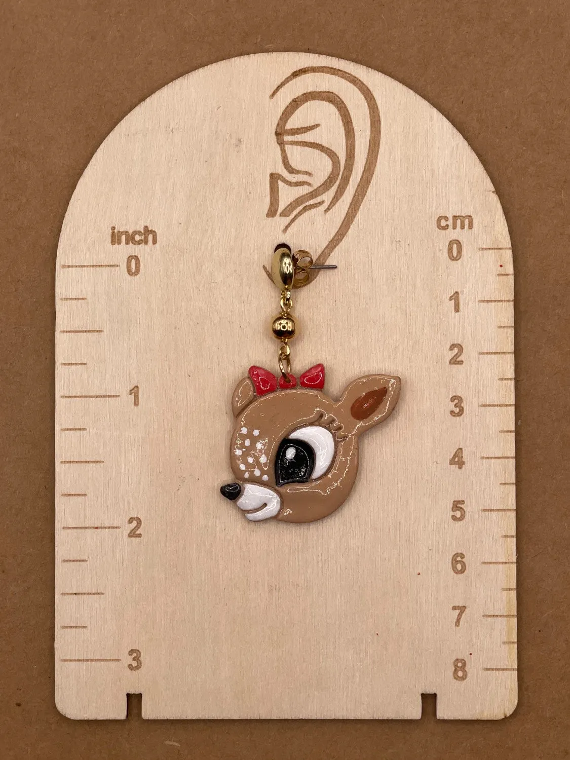 Cutie Reindeer Friends Earrings sold by Modcloth product image thumbnail 2