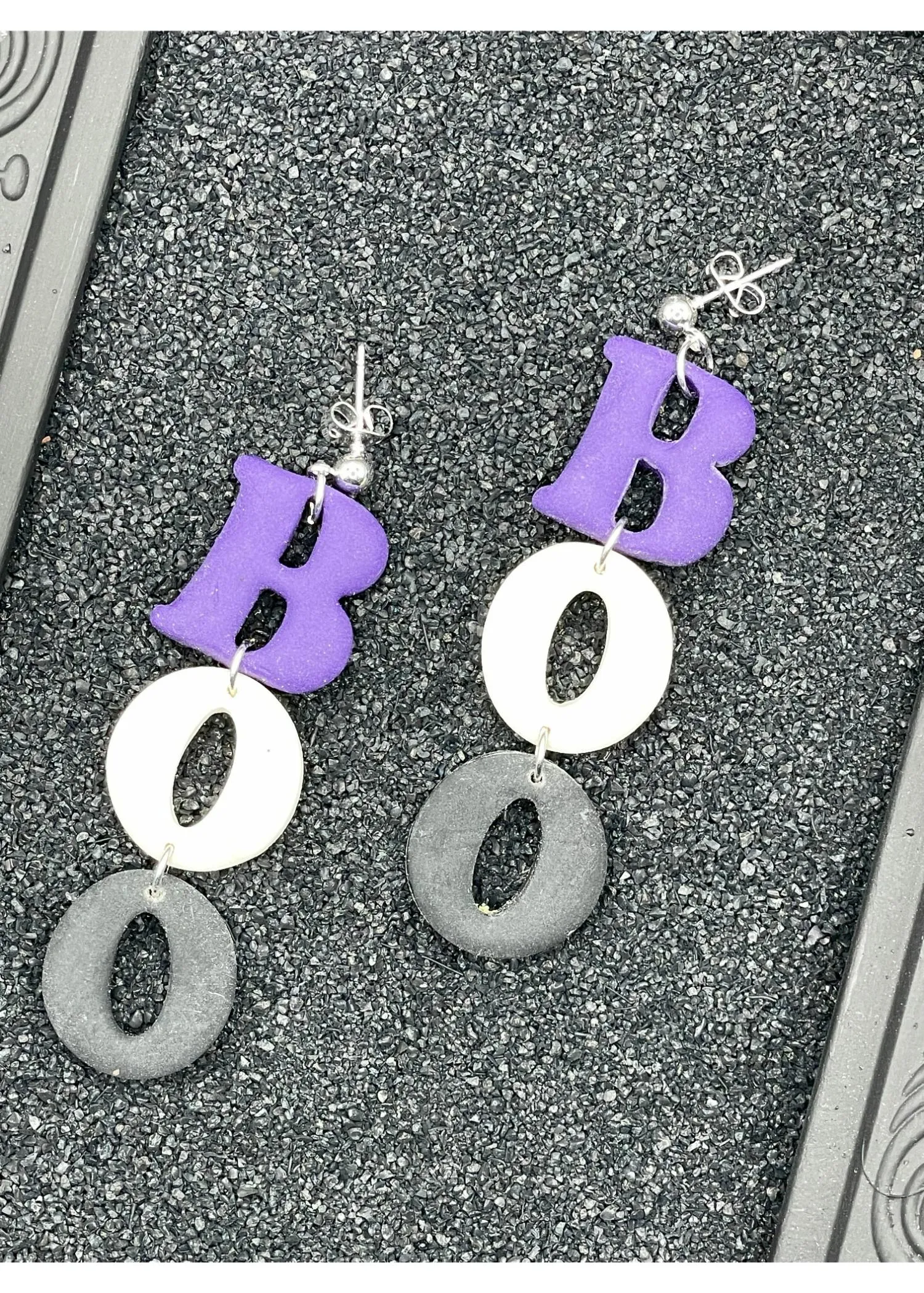 Salem BOO Dangle Earrings sold by Modcloth