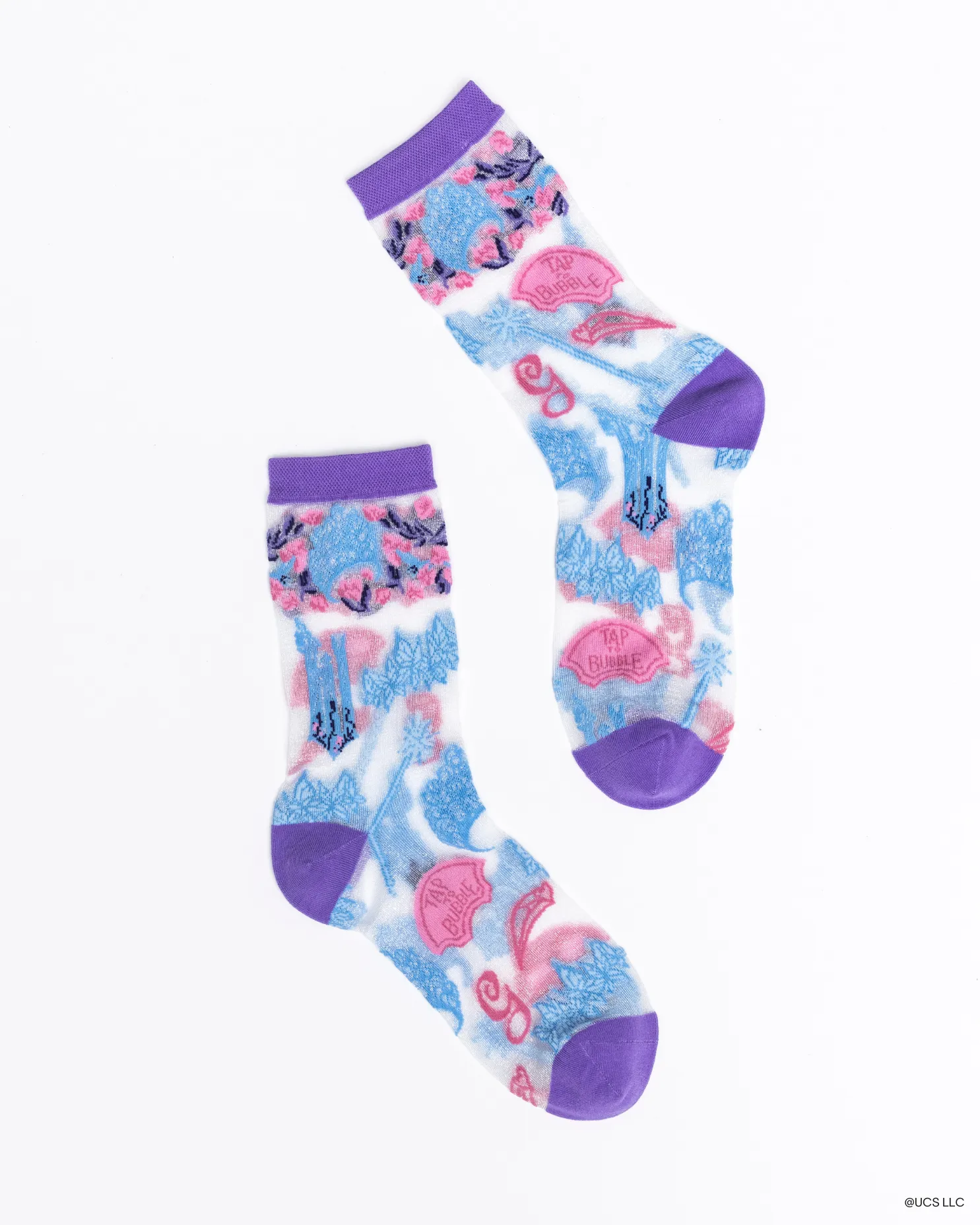 Wicked Get Ready with Glinda Shimmer Sheer Crew Sock sold by Modcloth product image thumbnail 3